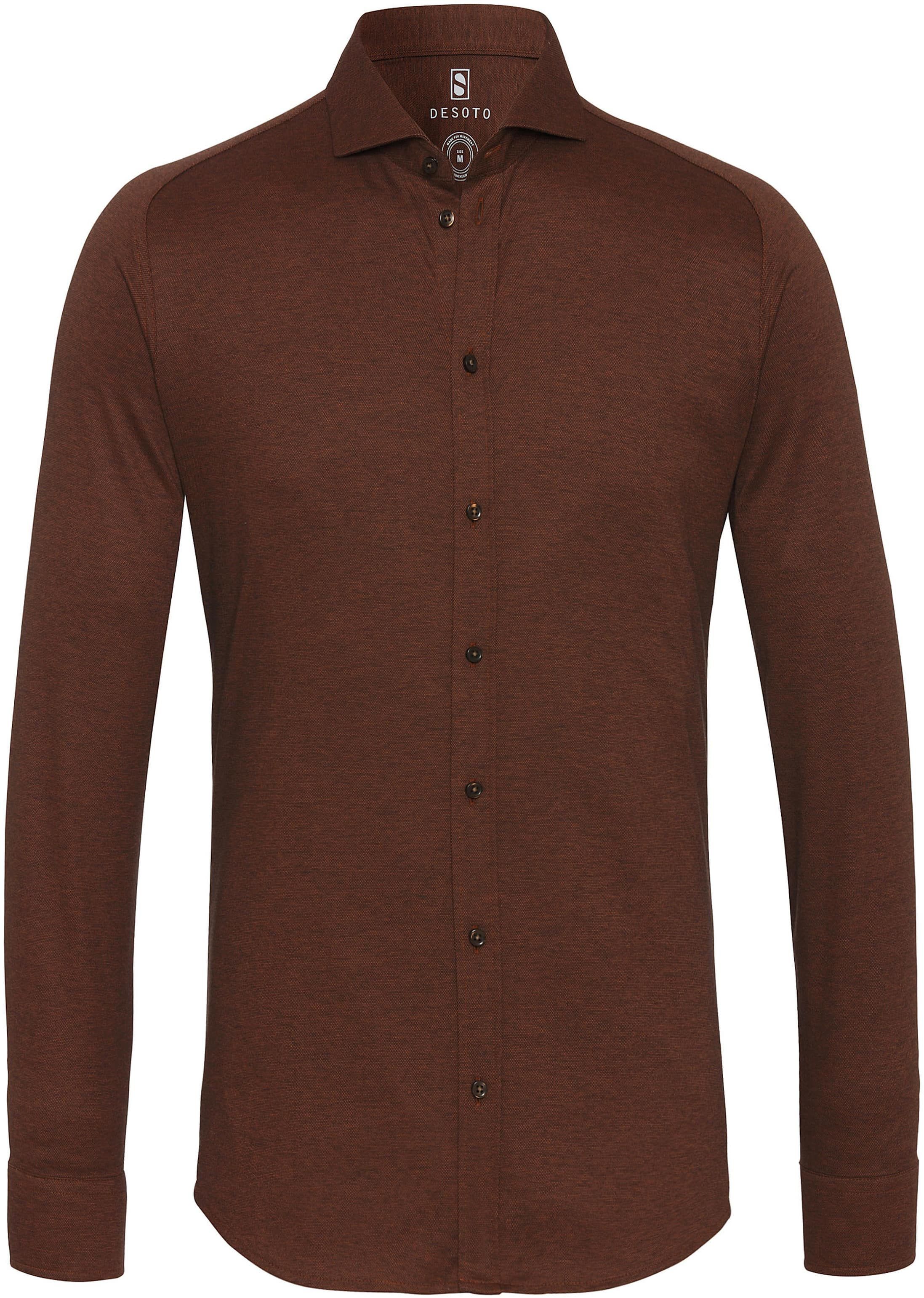 Desoto Shirt Non Iron 851 Brown size S