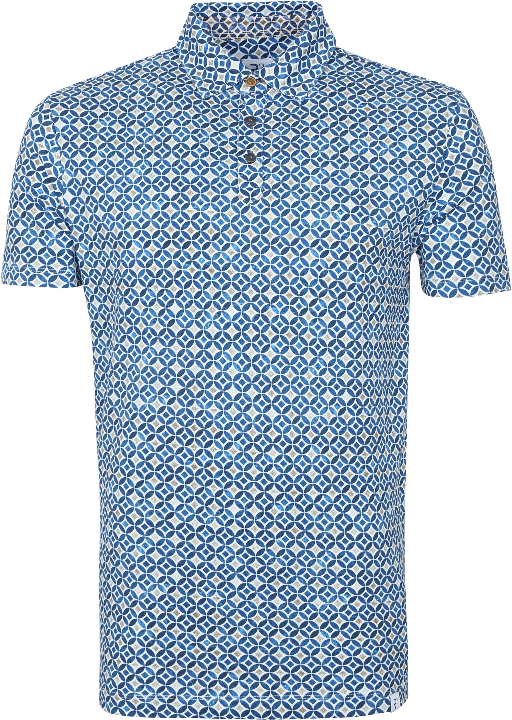 R2 Polo Shirt Sparkle Blue Multicolour size S