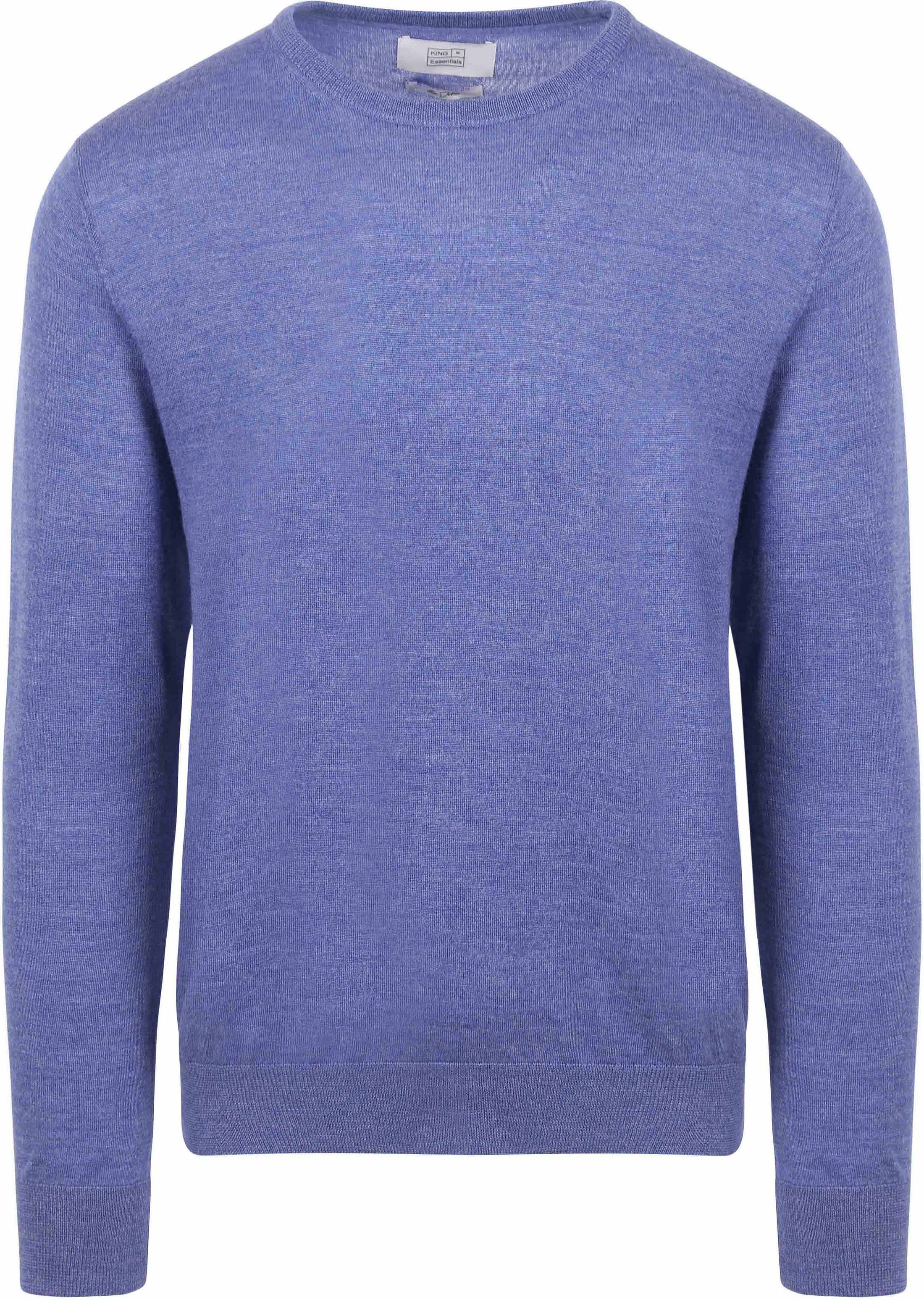 King Essentials The John Pullover Merino Mid Blauw KM111030001-B041T kopen | Suitable