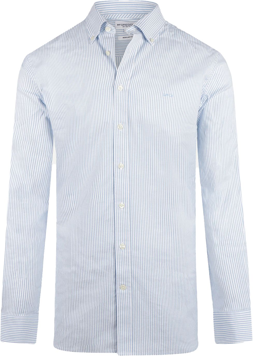 McGregor Shirt Oxford Stripes Light Blue MM242.6001.02-2001 order online | Suitable