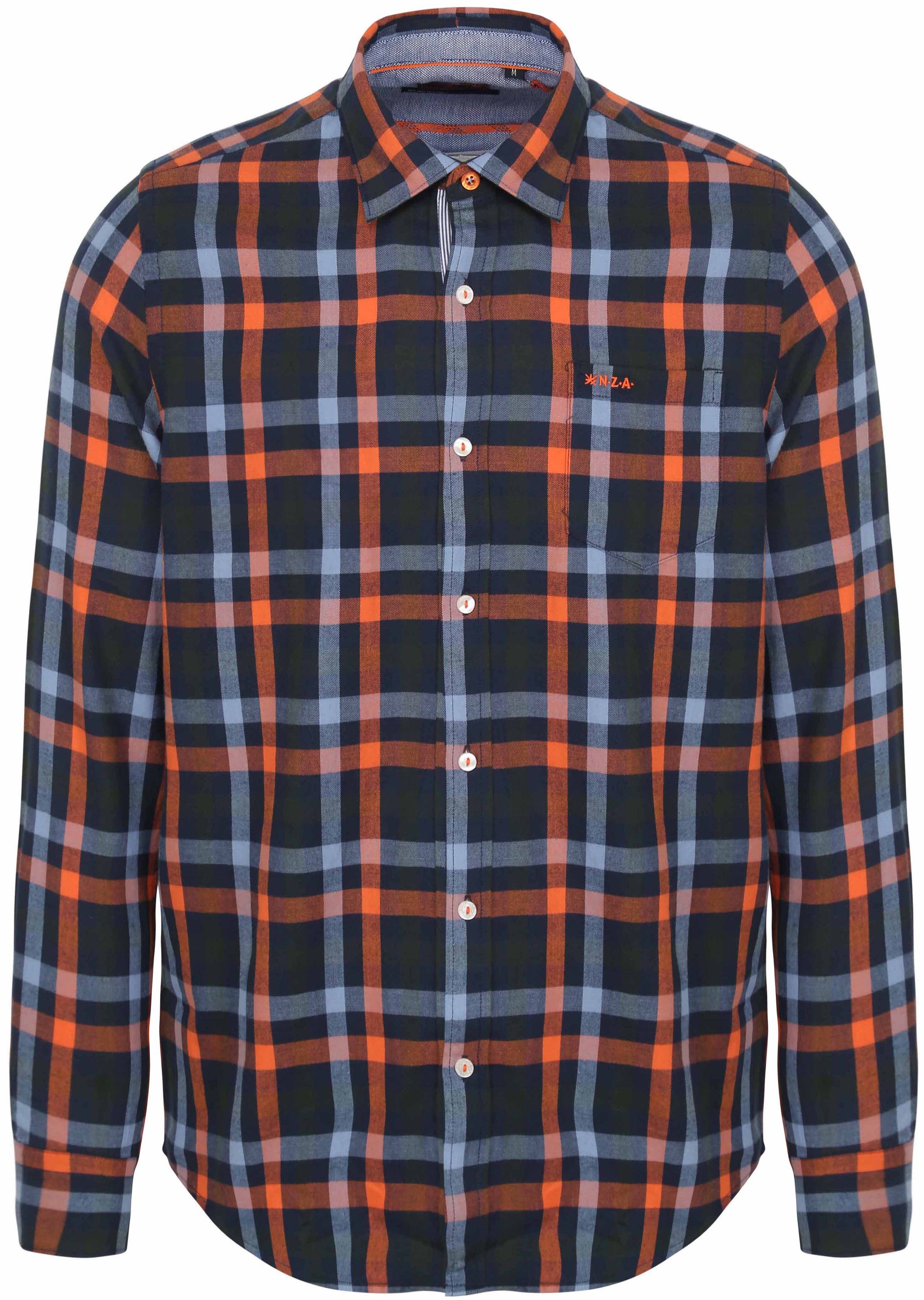 NZA Shirt West Coast Flannel Plaid Blue order online | 23KN531-1688 | Suitable Lithuania