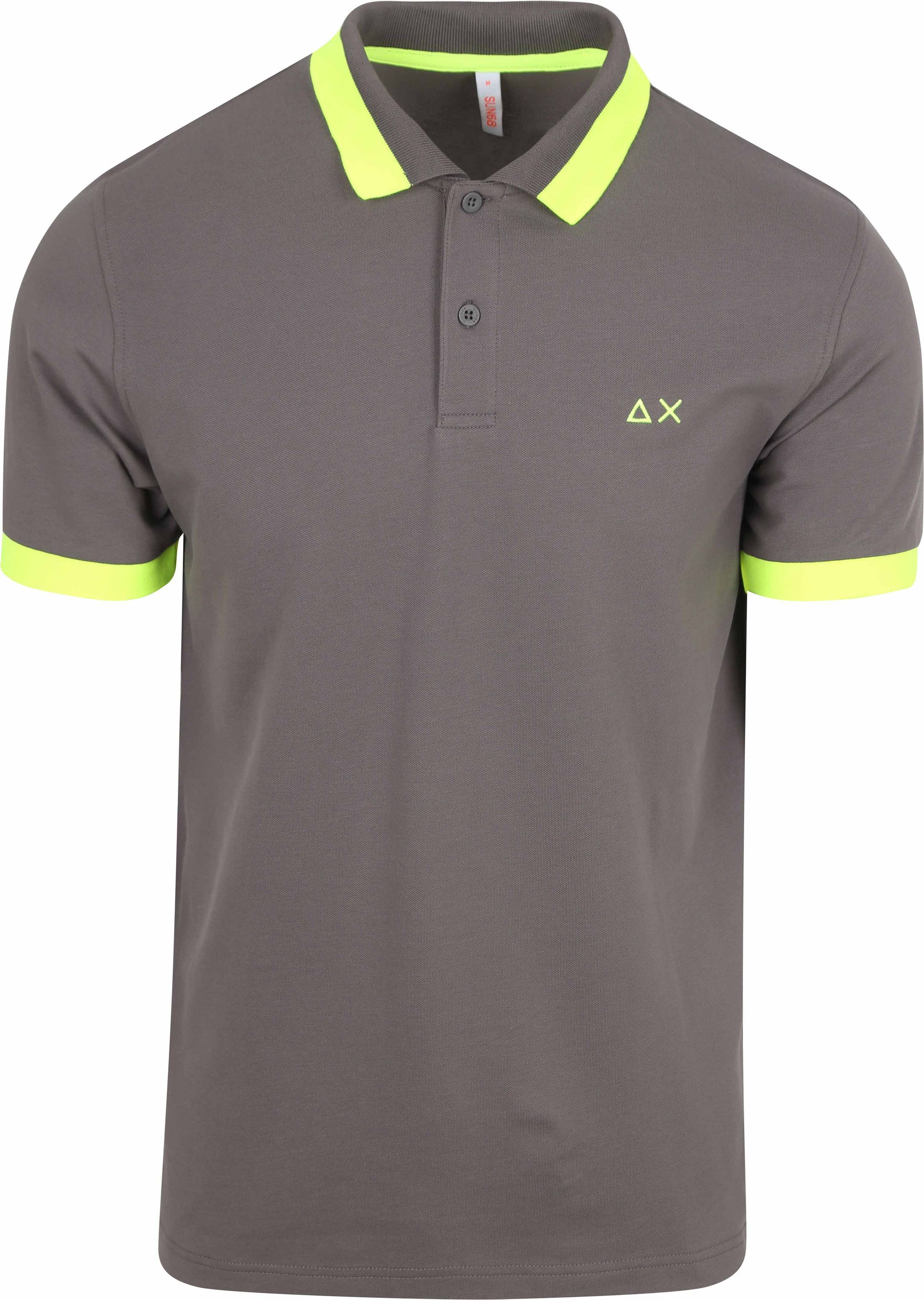 Sun68 Polo Shirt Big Stripe Fluo Anthracite A35121-99 order online | Suitable