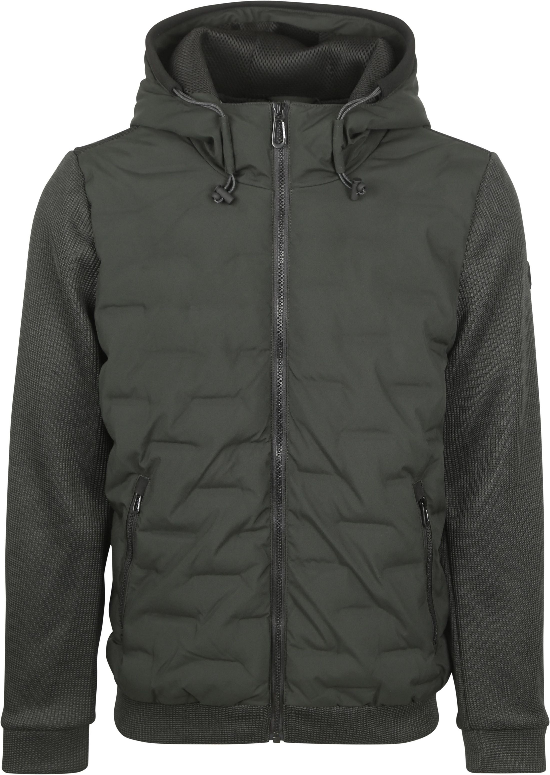 No Excess Jacke Knitted Sleeve Dunkelgrün kaufen | Suitable