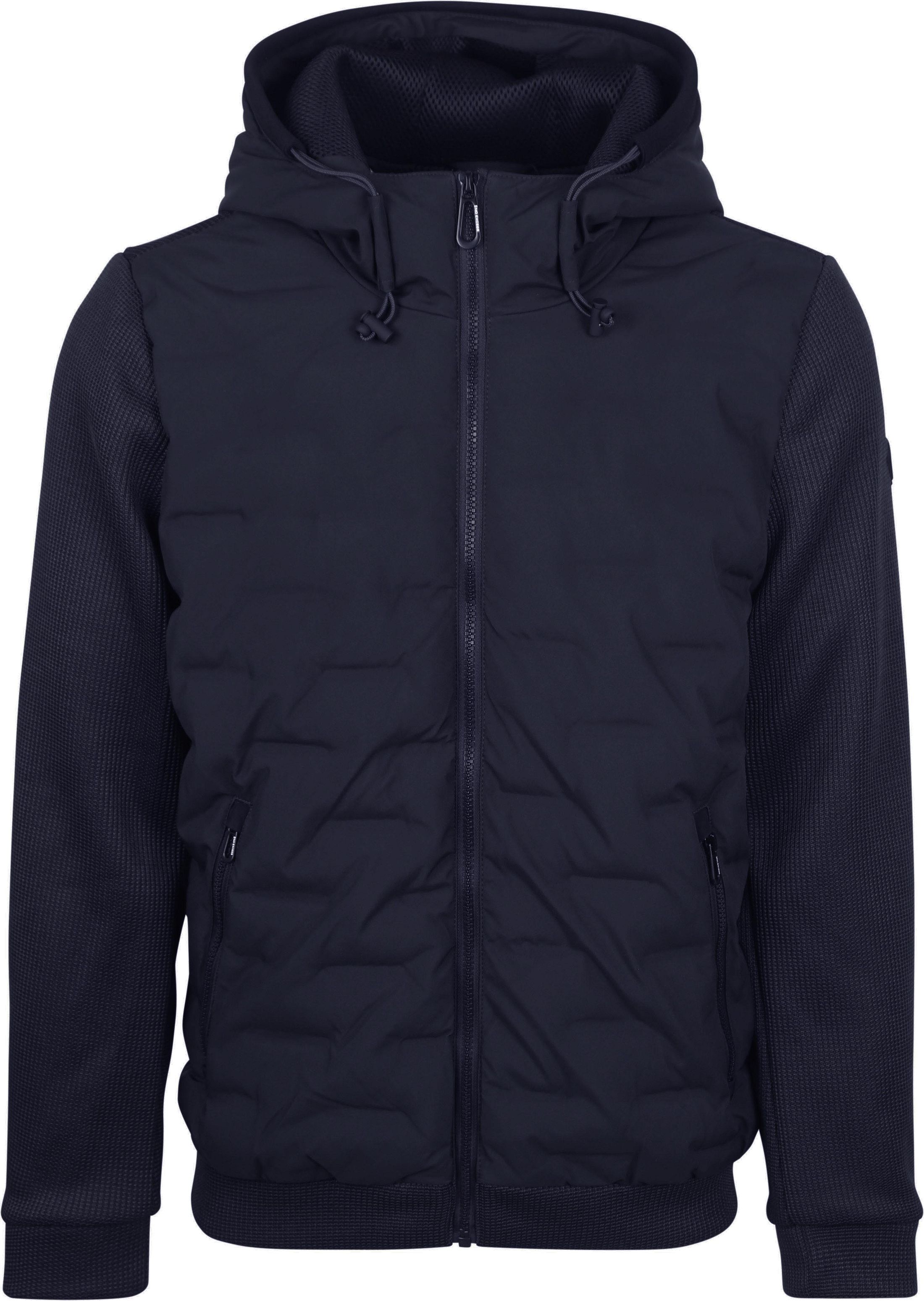 No Excess Jacke Knitted Sleeve Navy kaufen | Suitable