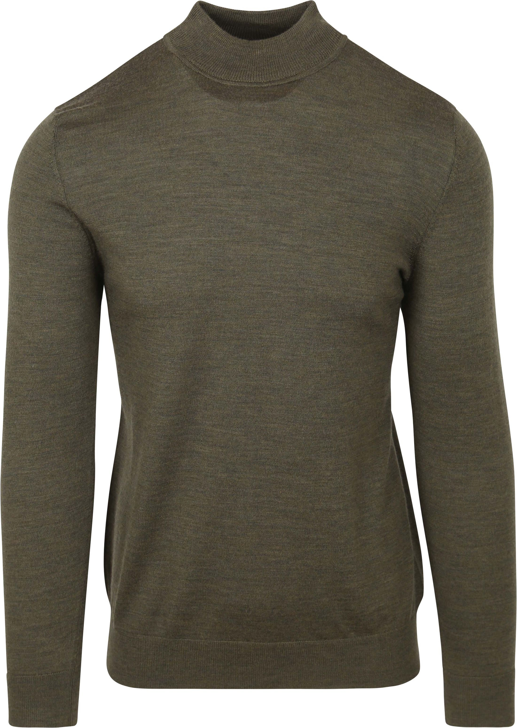 Profuomo Turtleneck Trui Merino Olijfgroen kopen | Suitable