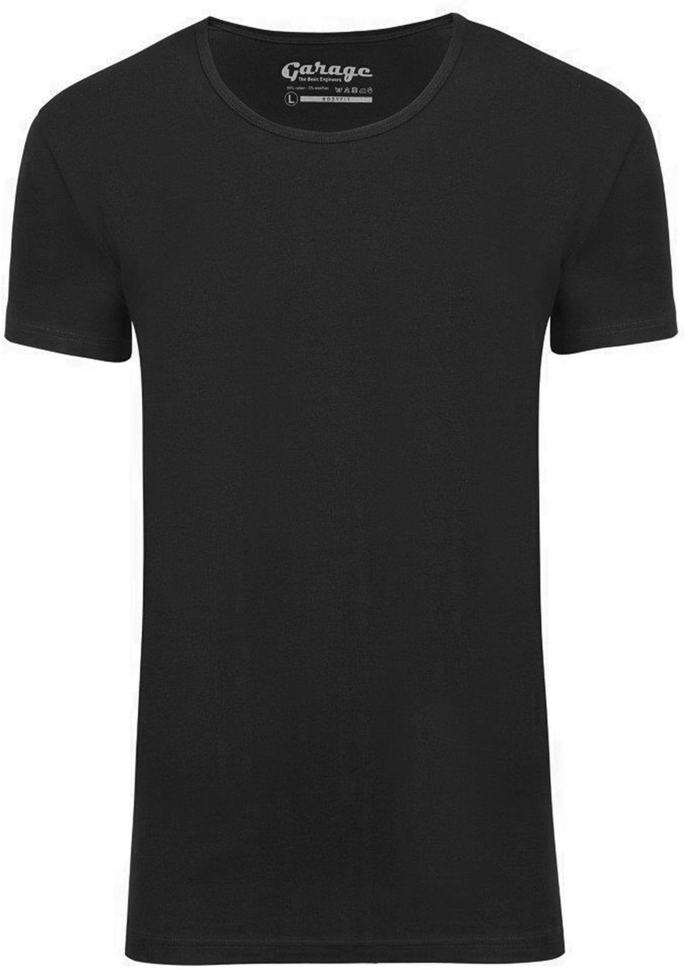Garage Stretch Basic Black Deep O-Neck 205 order online | Suitable