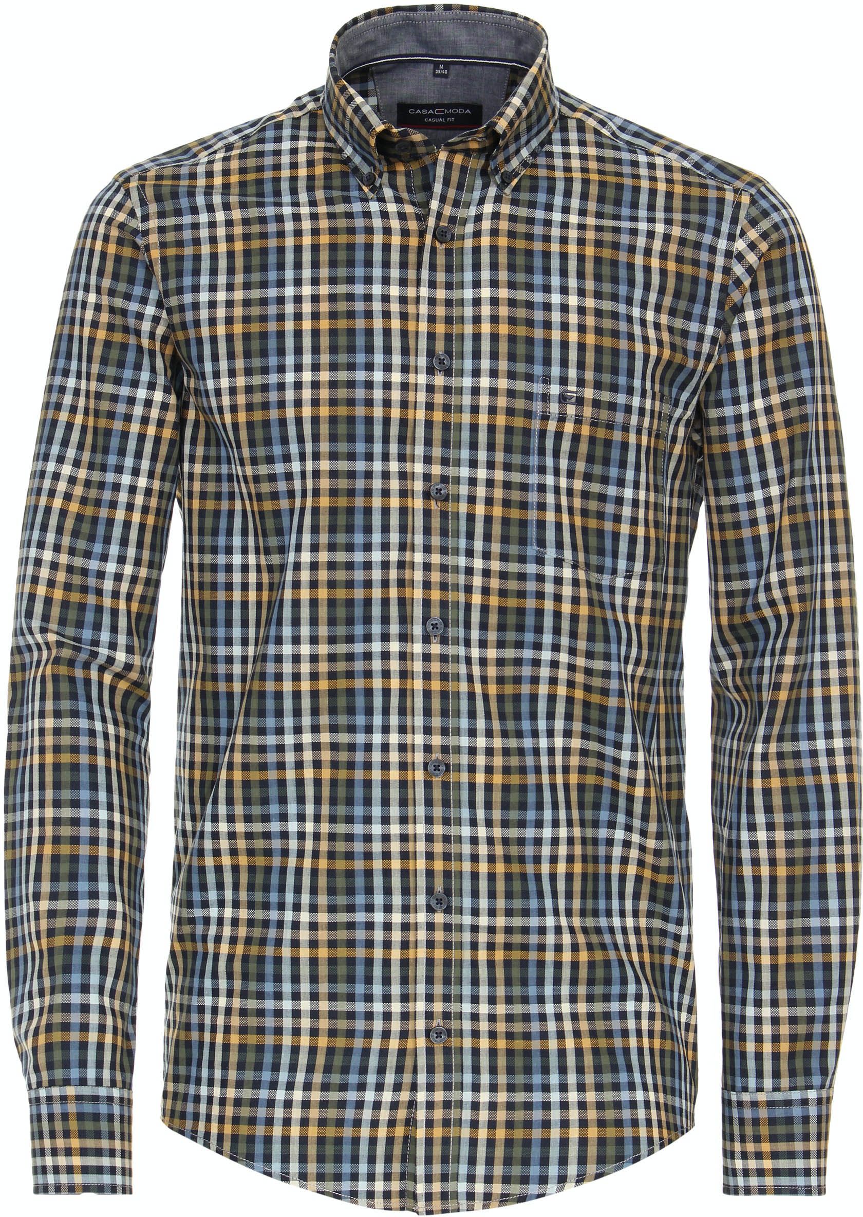 Casa Moda Casual Shirt Checks Navy  order online | 444196200-600 | Suitable Lithuania