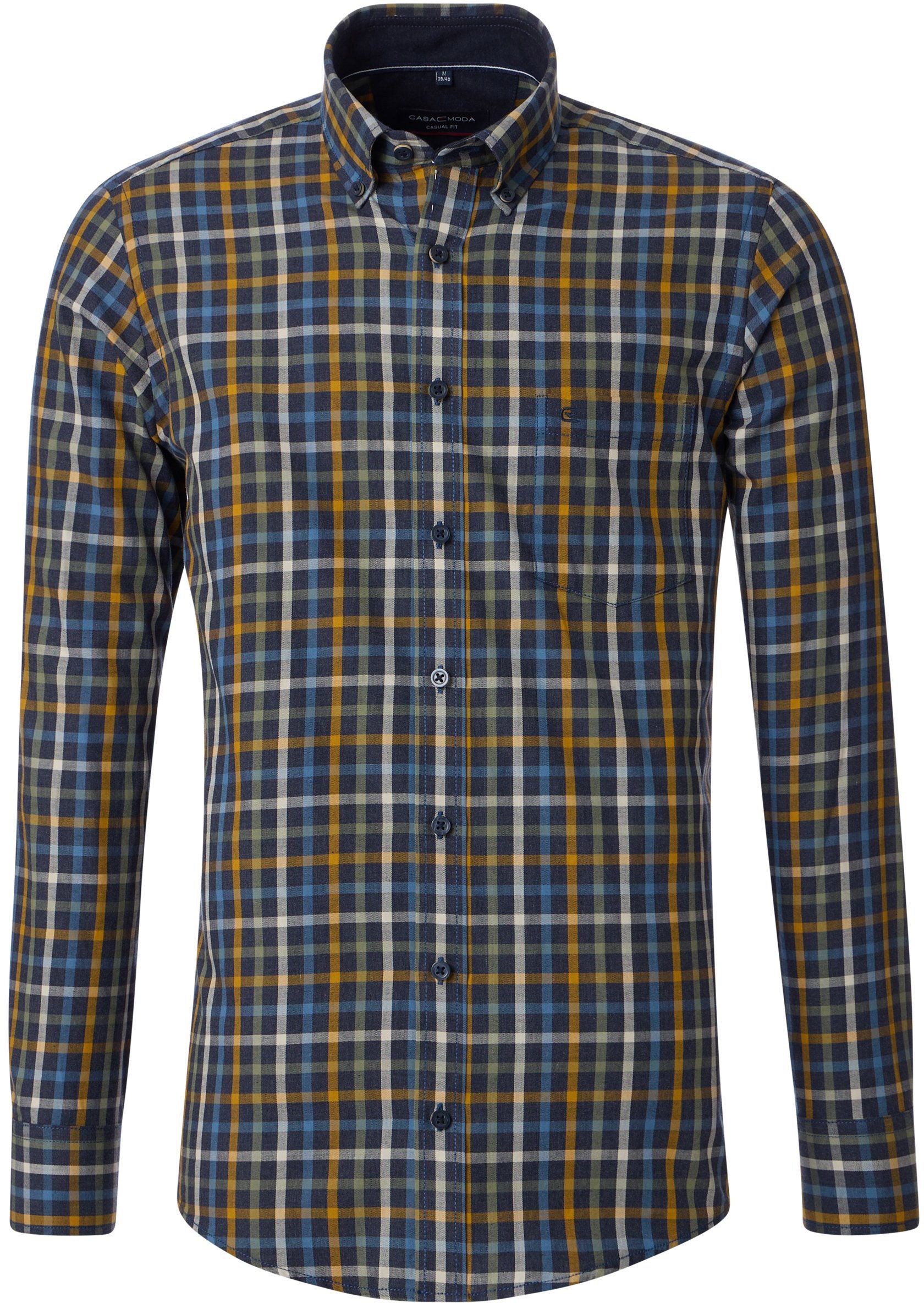 Casa Moda Casual Shirt Checks Navy 444304100-100 order online | Suitable