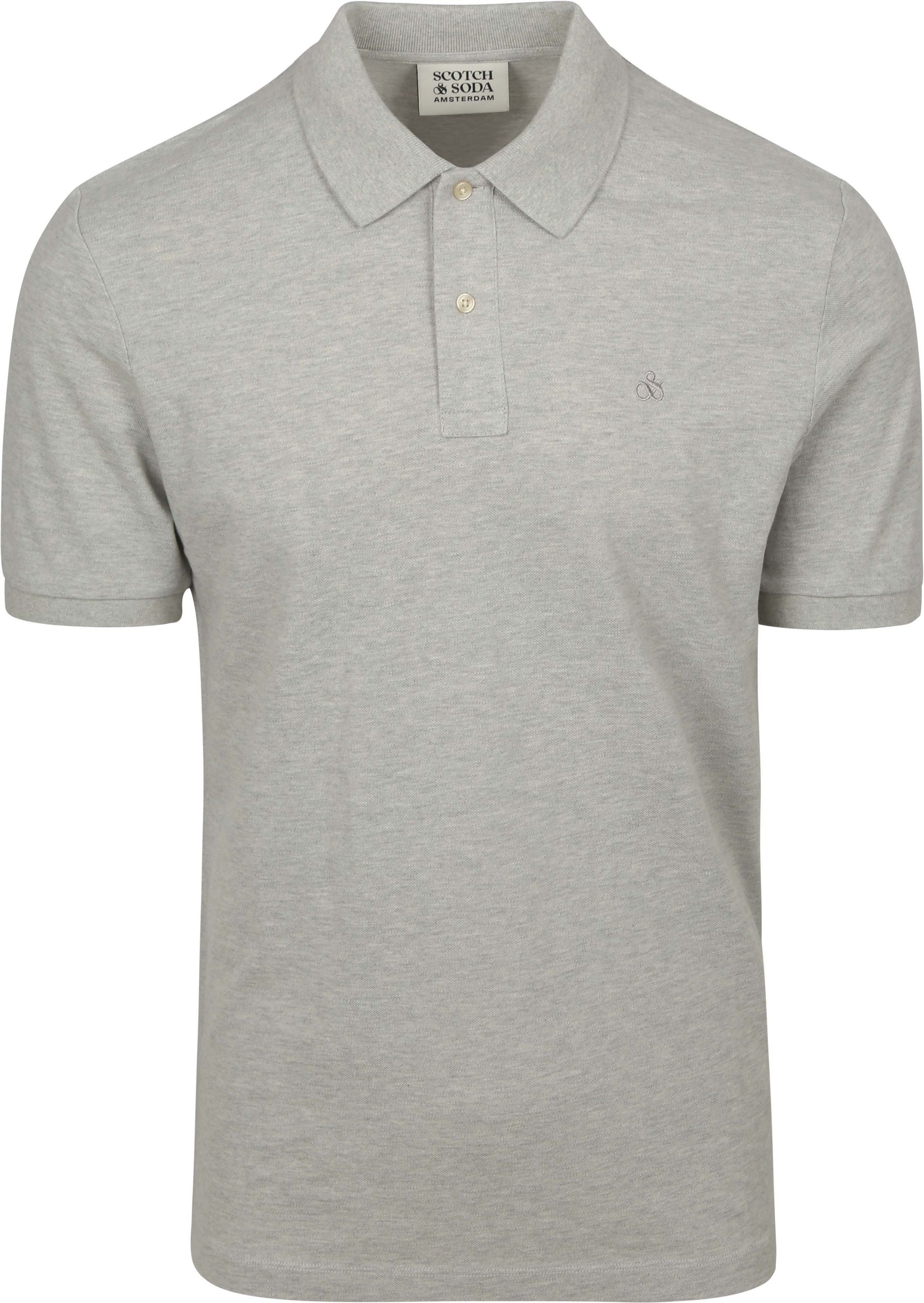 Scotch And Soda Core Piqué Polo Shirt Grey order online | 179201-050 | Suitable Lithuania
