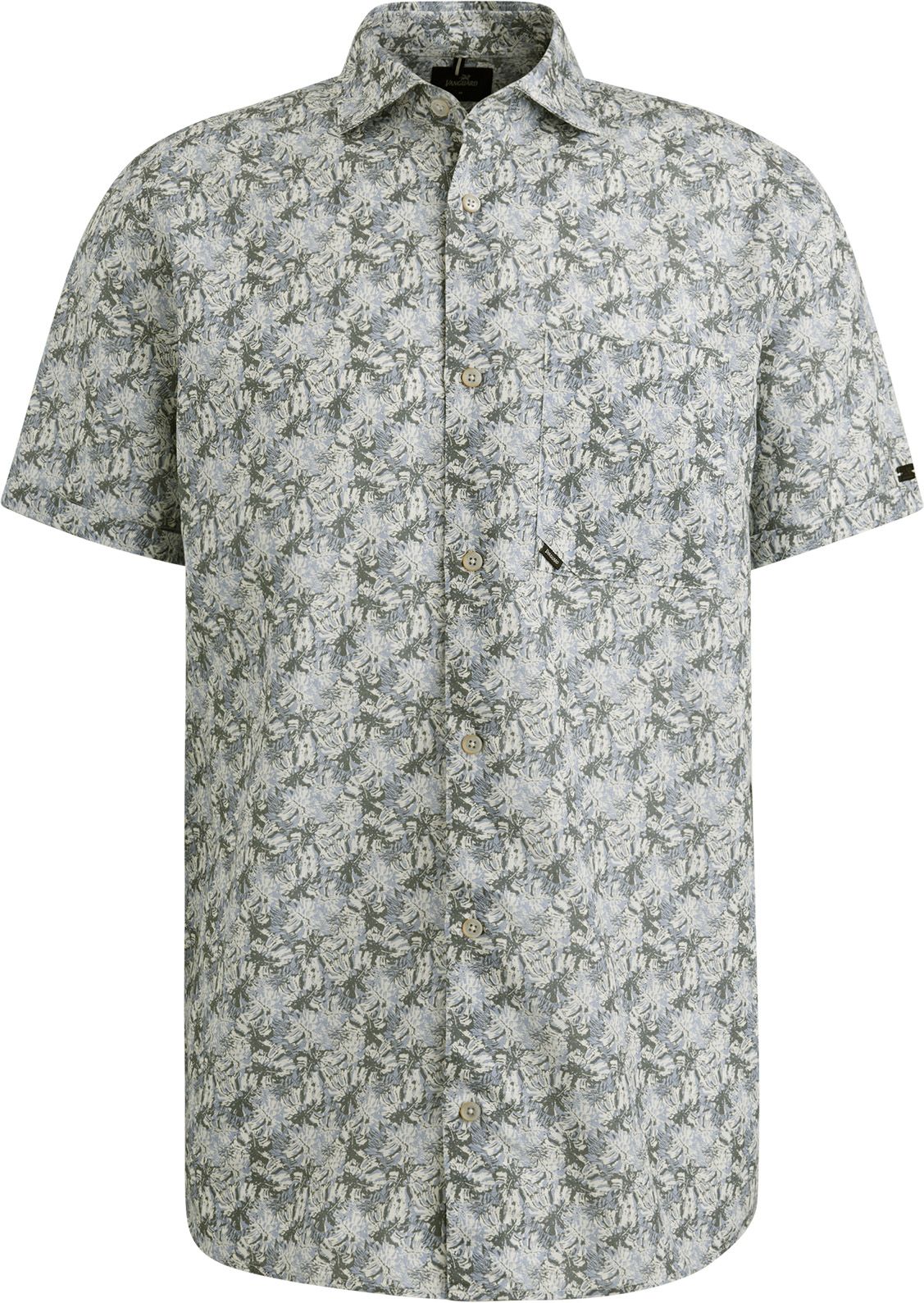 Vanguard Short Sleeve Hemd Print Blauw Groen VSIS2503232-7004 kopen | Suitable
