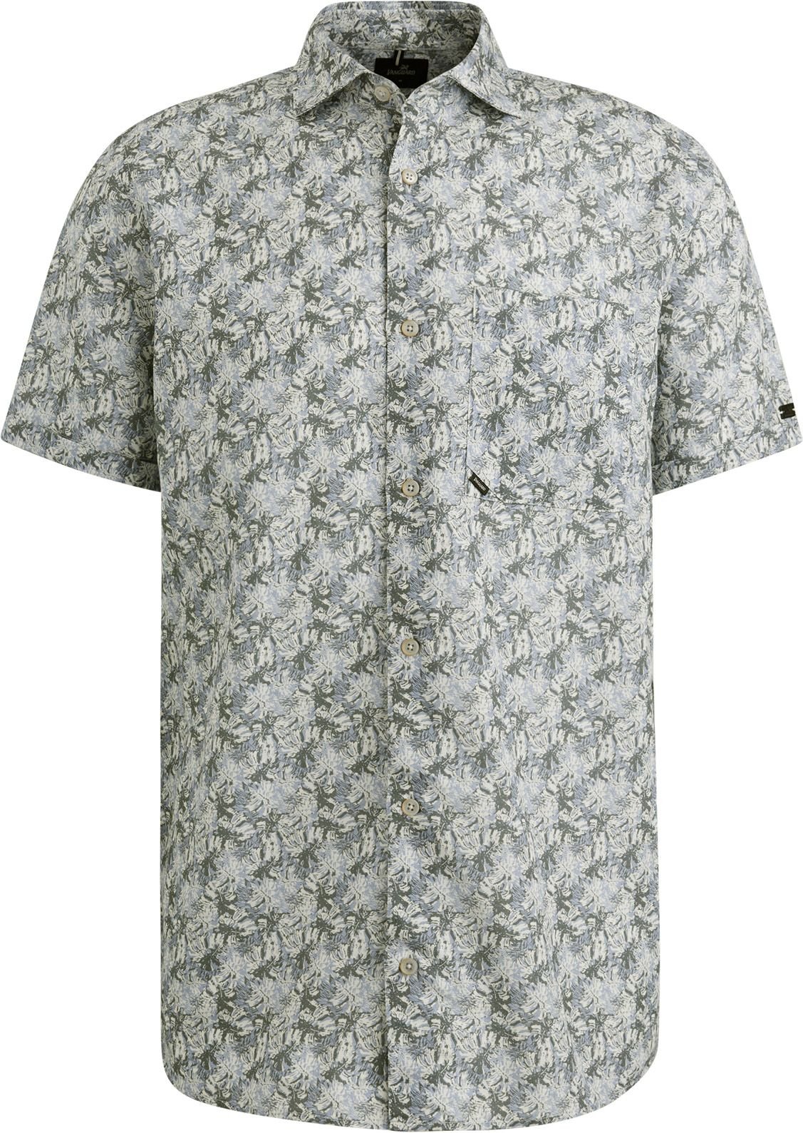 Vanguard Short Sleeve Shirt Print Blue Green VSIS2503232-7004 order online | Suitable