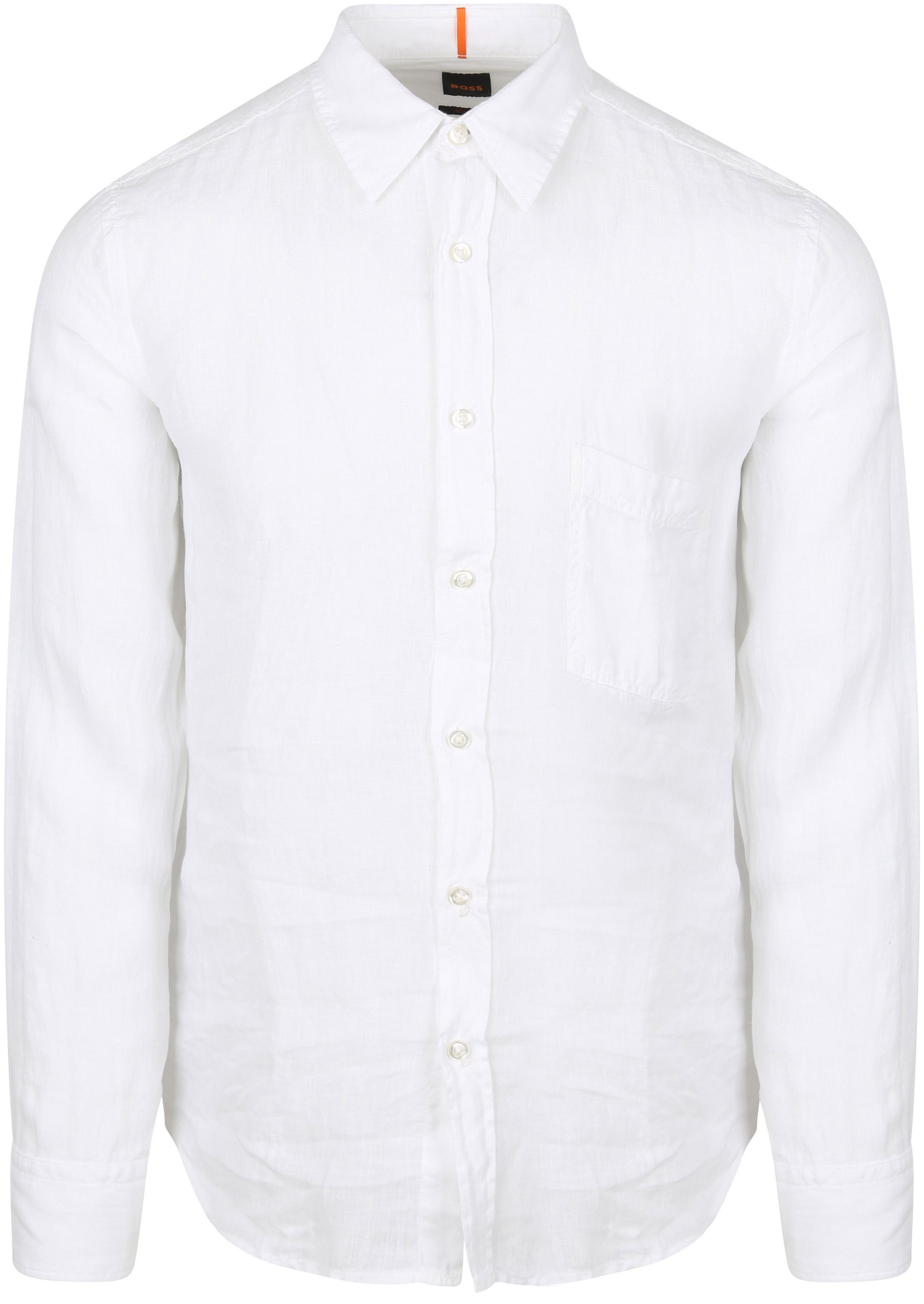 BOSS Relegant Shirt Linen White order online | 50537381-100 | Suitable Lithuania