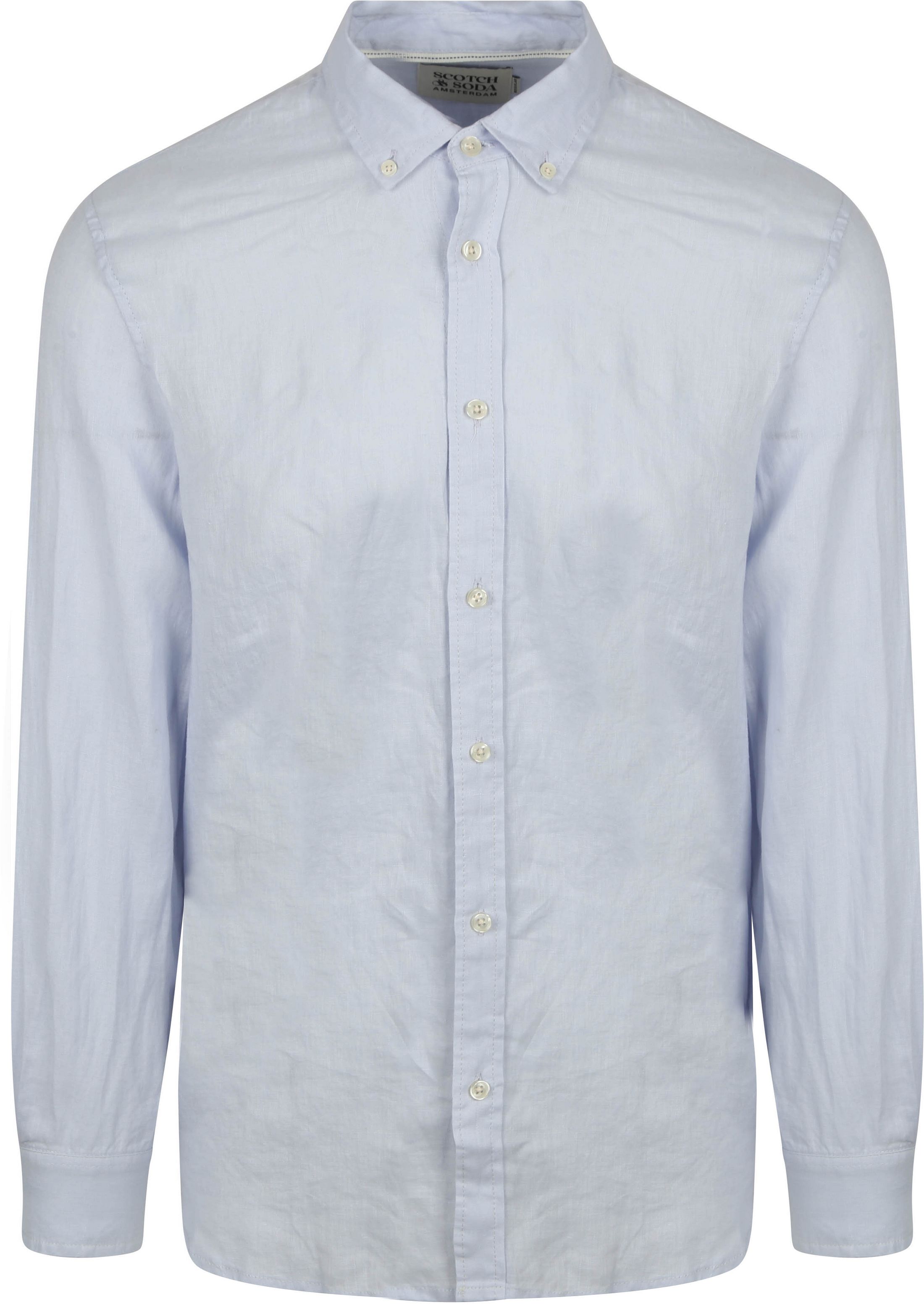 Scotch and Soda Linnen Overhemd Light Blue order online | 179188-410 | Suitable Spain