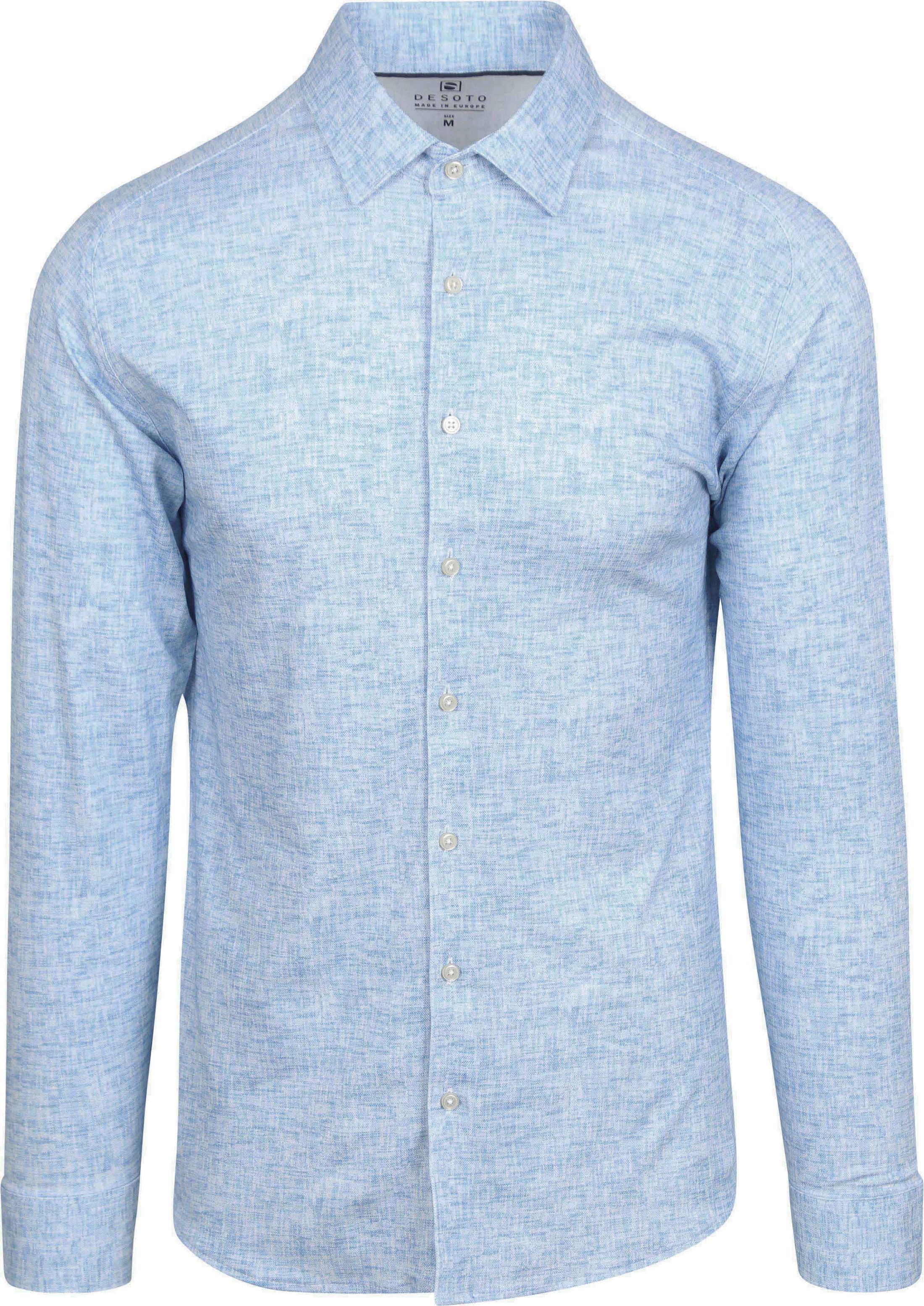 Desoto Chemise Kent Monochrome Bleu 82428-3-532 commander en ligne | Suitable
