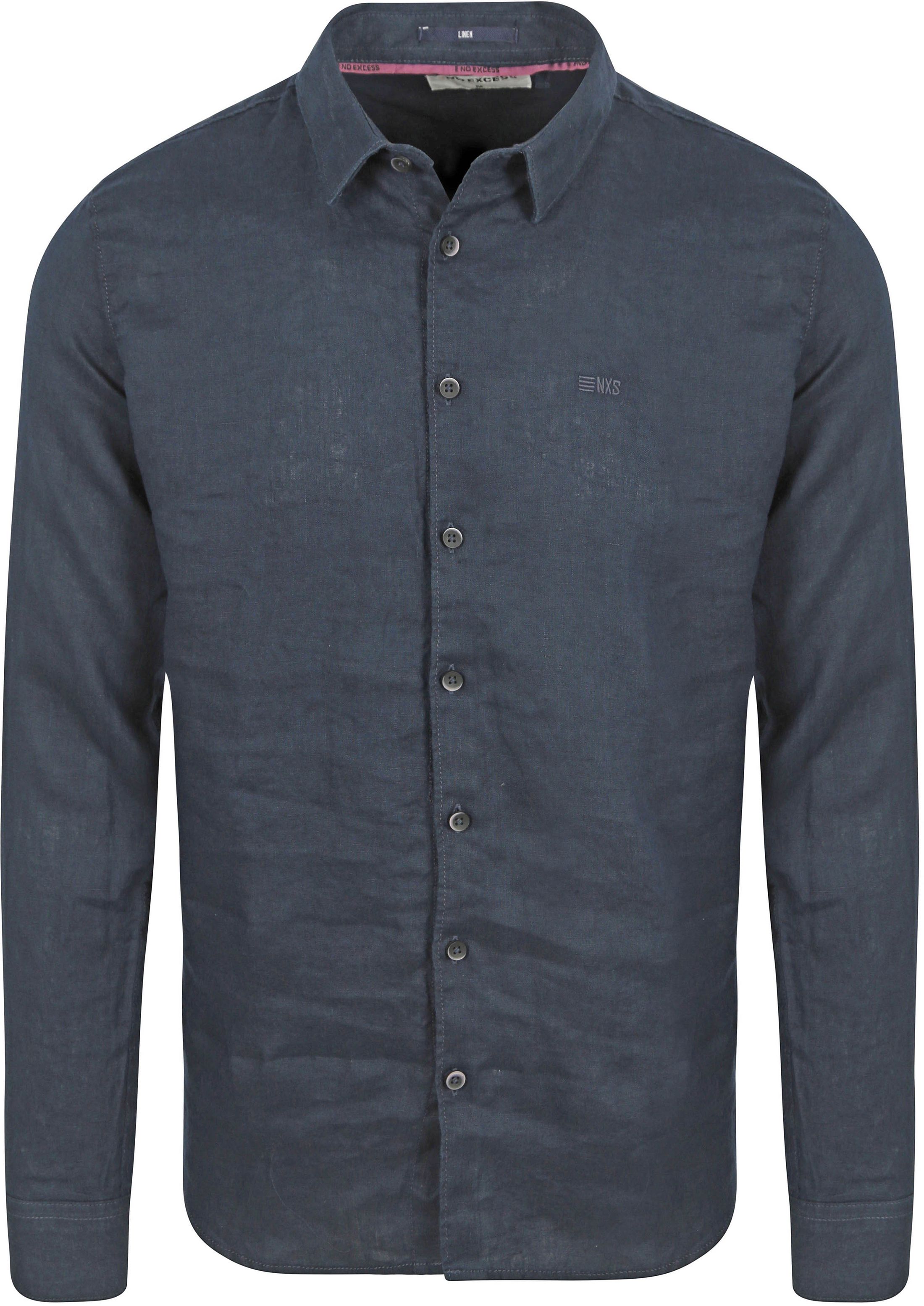 No Excess Shirt Linen Navy 23470213SN-078 order online | Suitable
