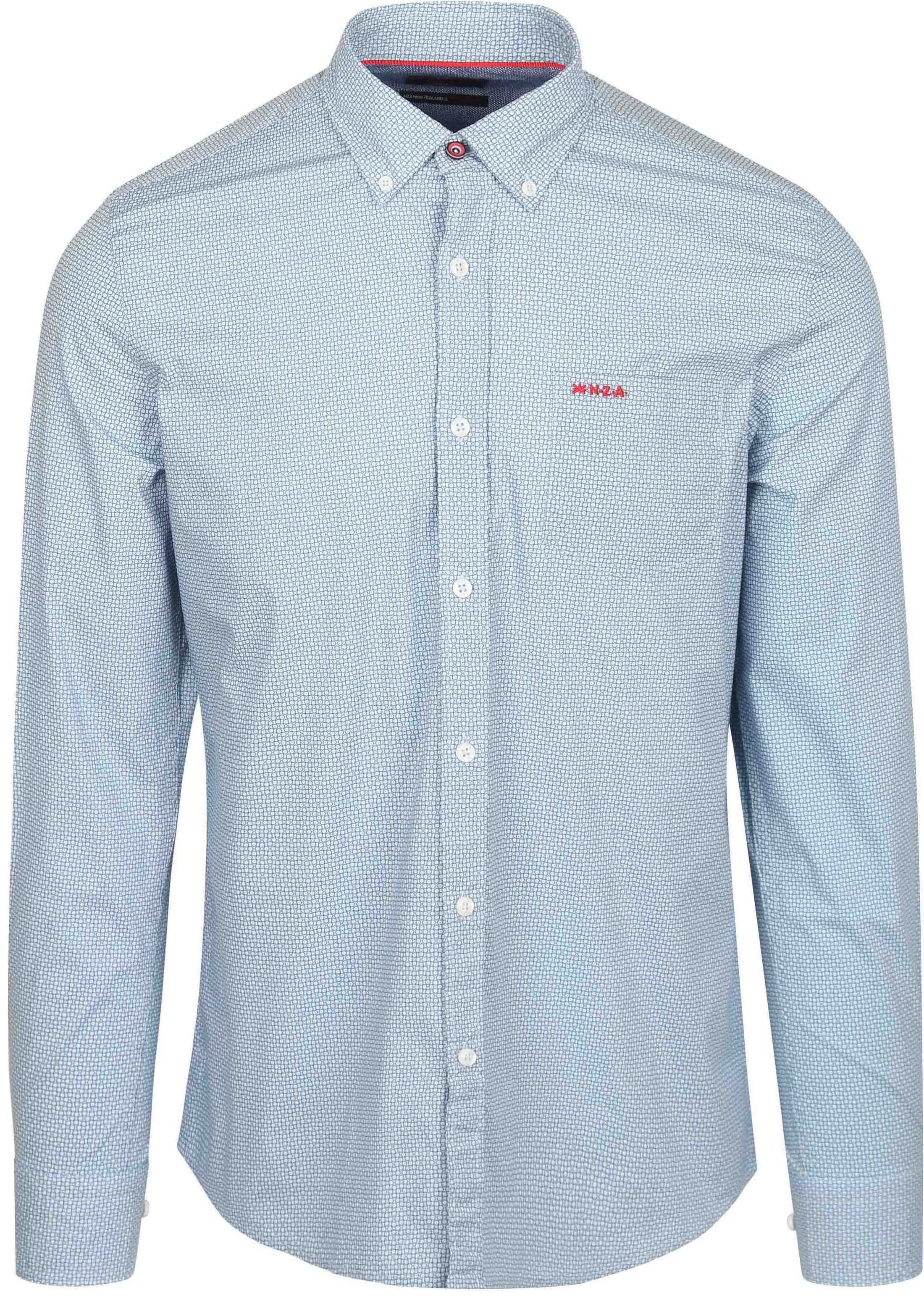 NZA Shirt Adriel Poplin Bleu 25GN564-1647 commander en ligne | Suitable