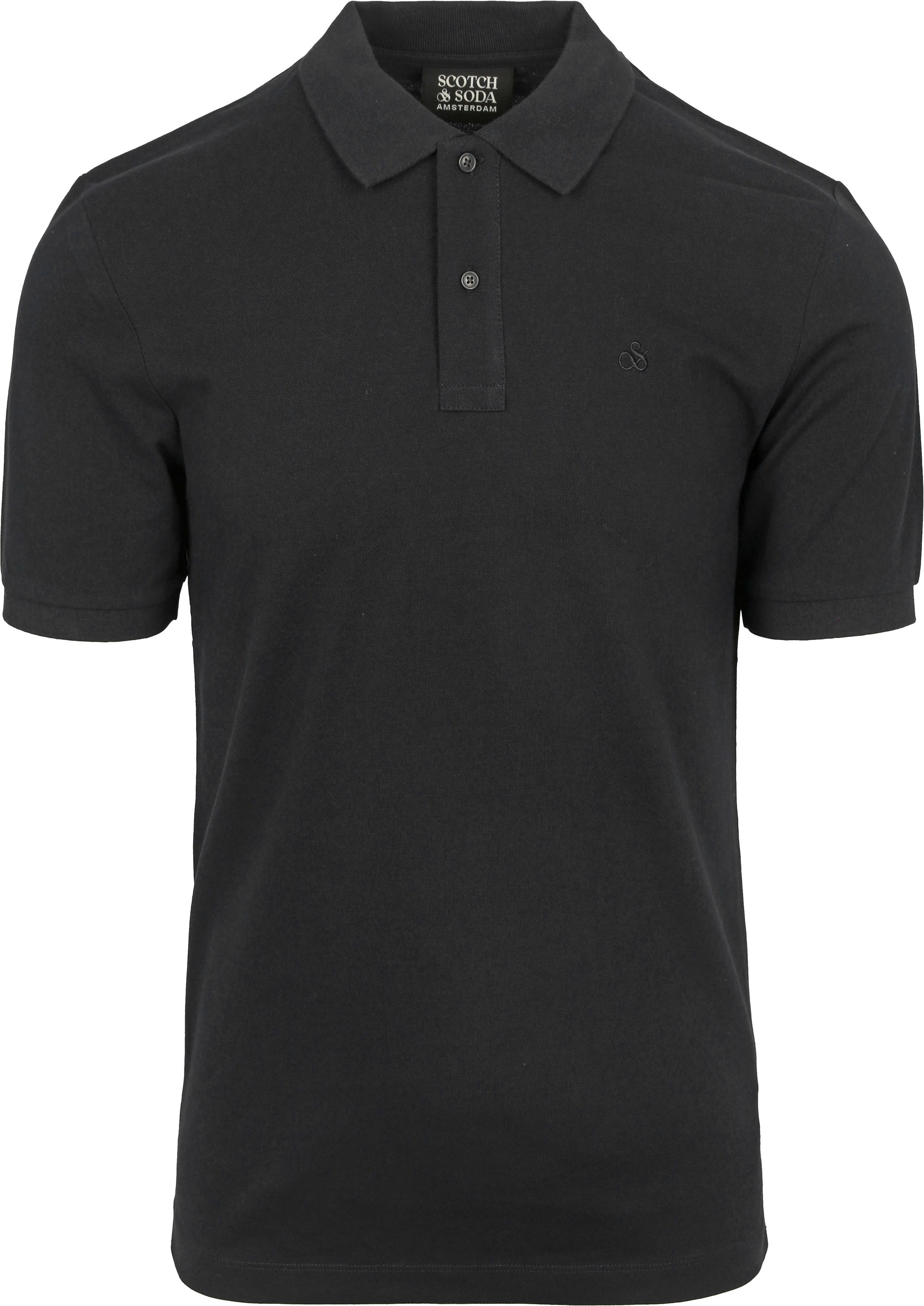 Scotch And Soda Core Piqué Polo Shirt Black order online | 179201-001 | Suitable Lithuania