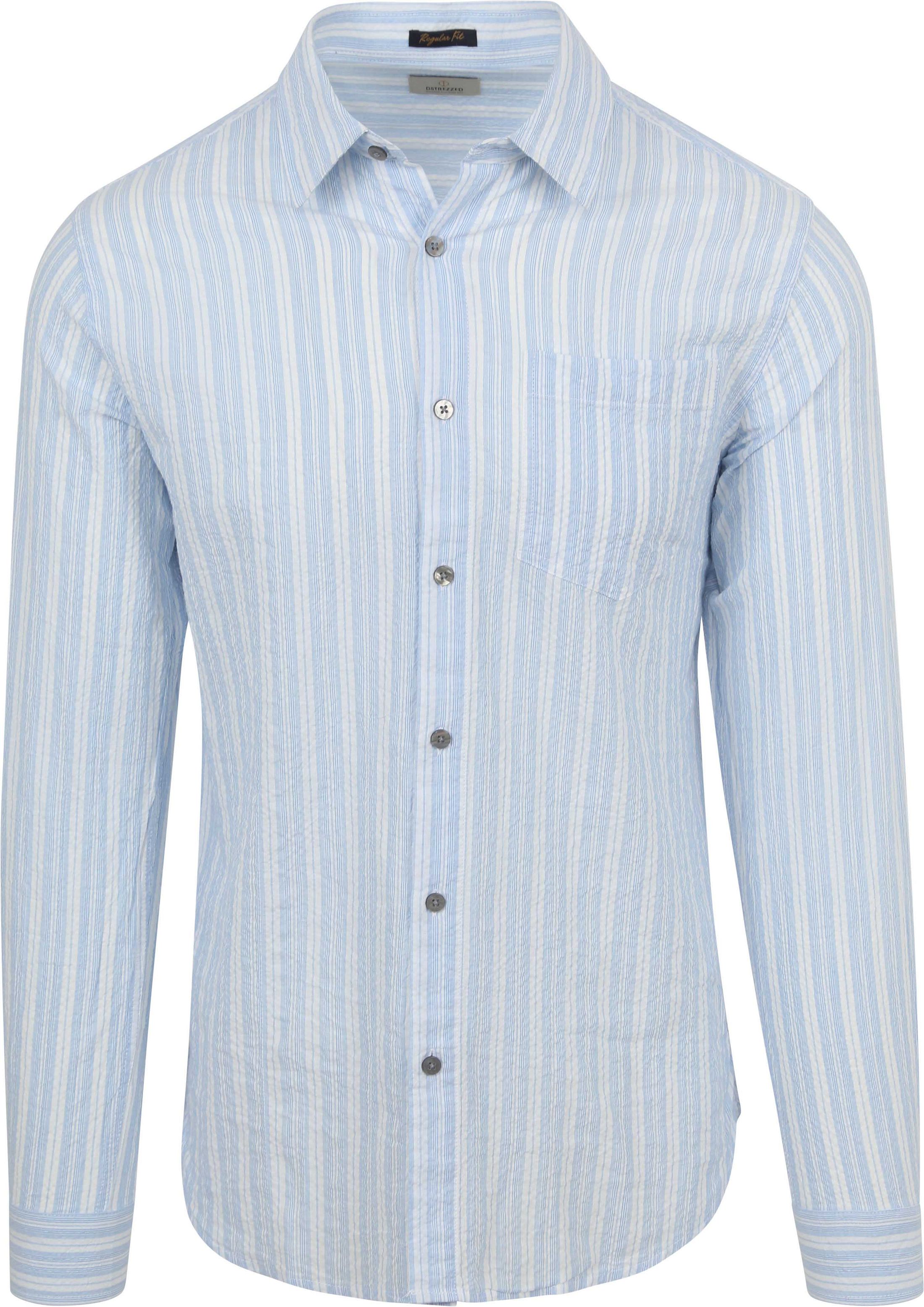 Dstrezzed Chemise Clay Seersucker Bleu à rayures 303828-100 commander en ligne | Suitable