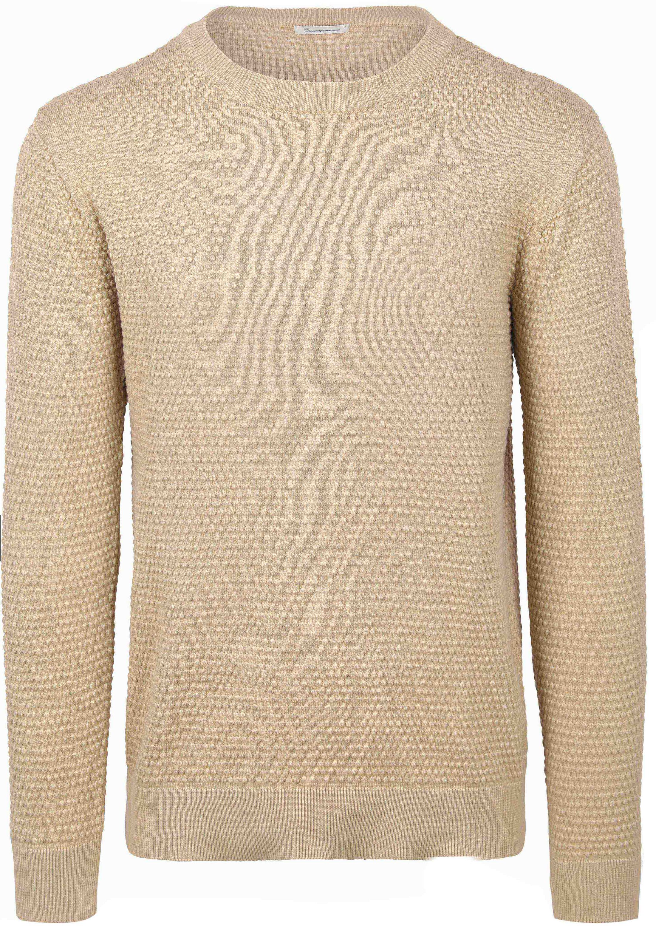KnowledgeCotton Apparel Sweater Bubble Knit Beige order online | 1080067-1228 | Suitable Lithuania