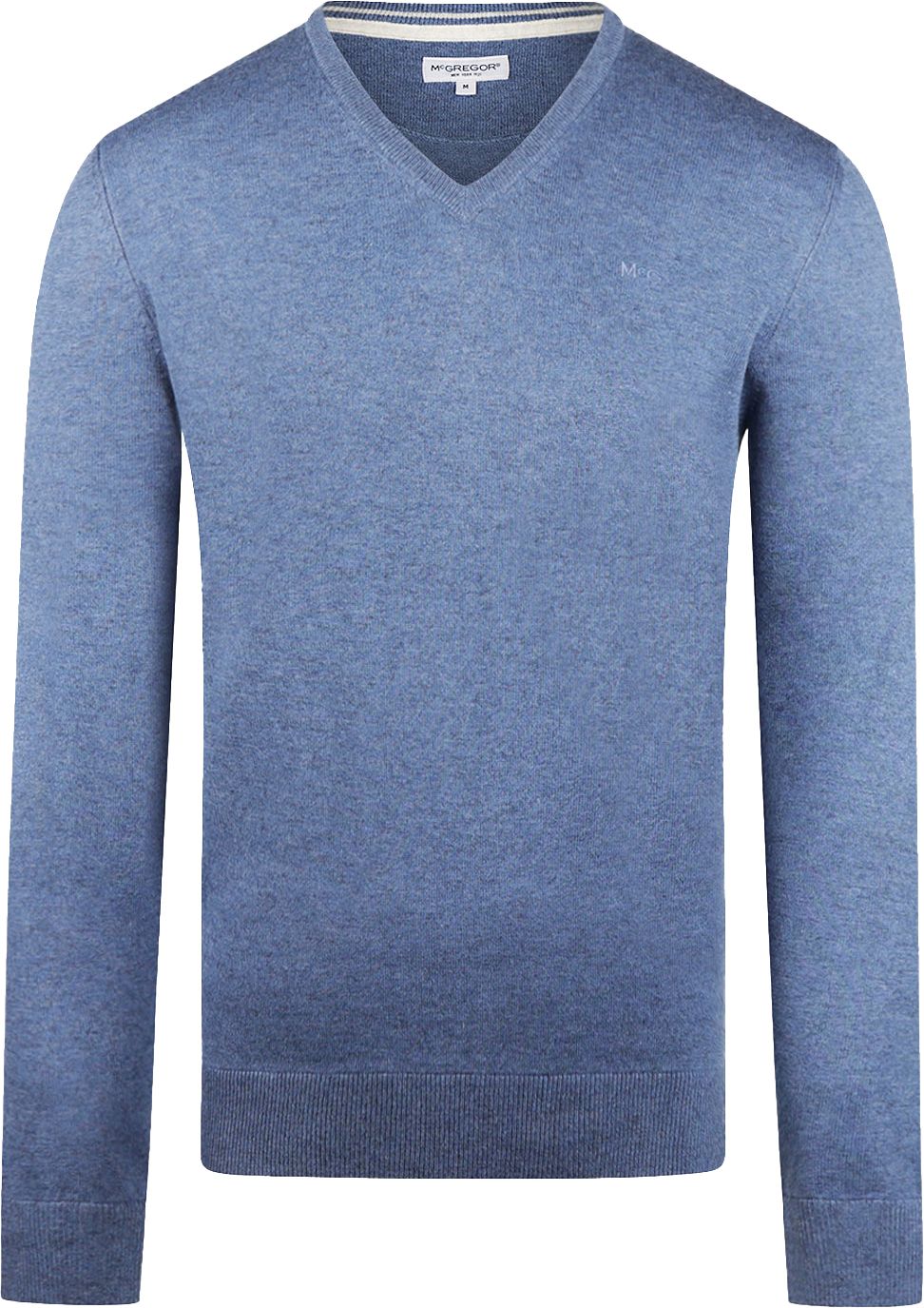 McGregor Pullover Merino Wool V-Neck Faded Blue MM242.1201.01-2008 order online | Suitable