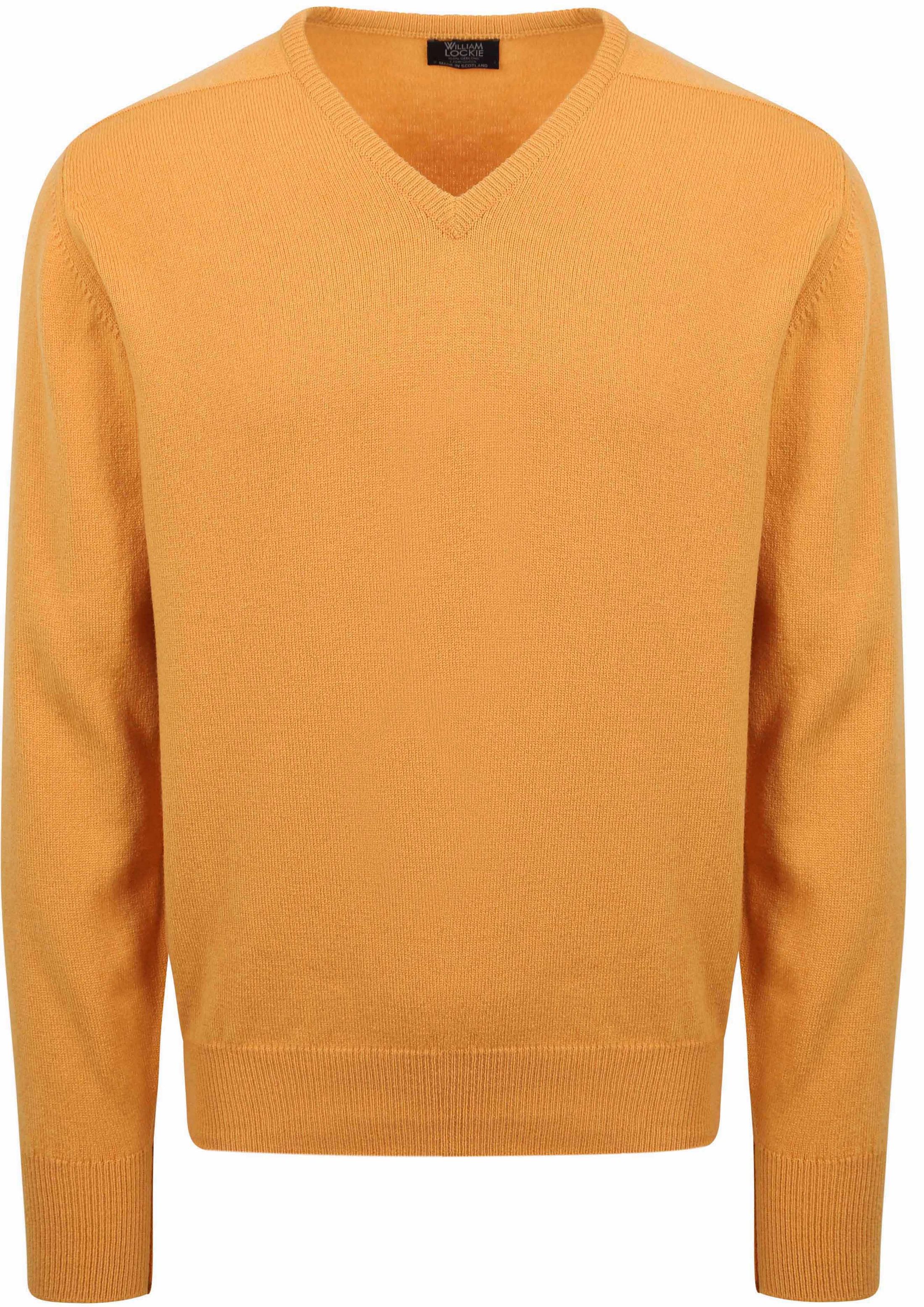 William Lockie V-Neck Lambswool Yellow 7092DF-337 Harvest Gold order online | Suitable