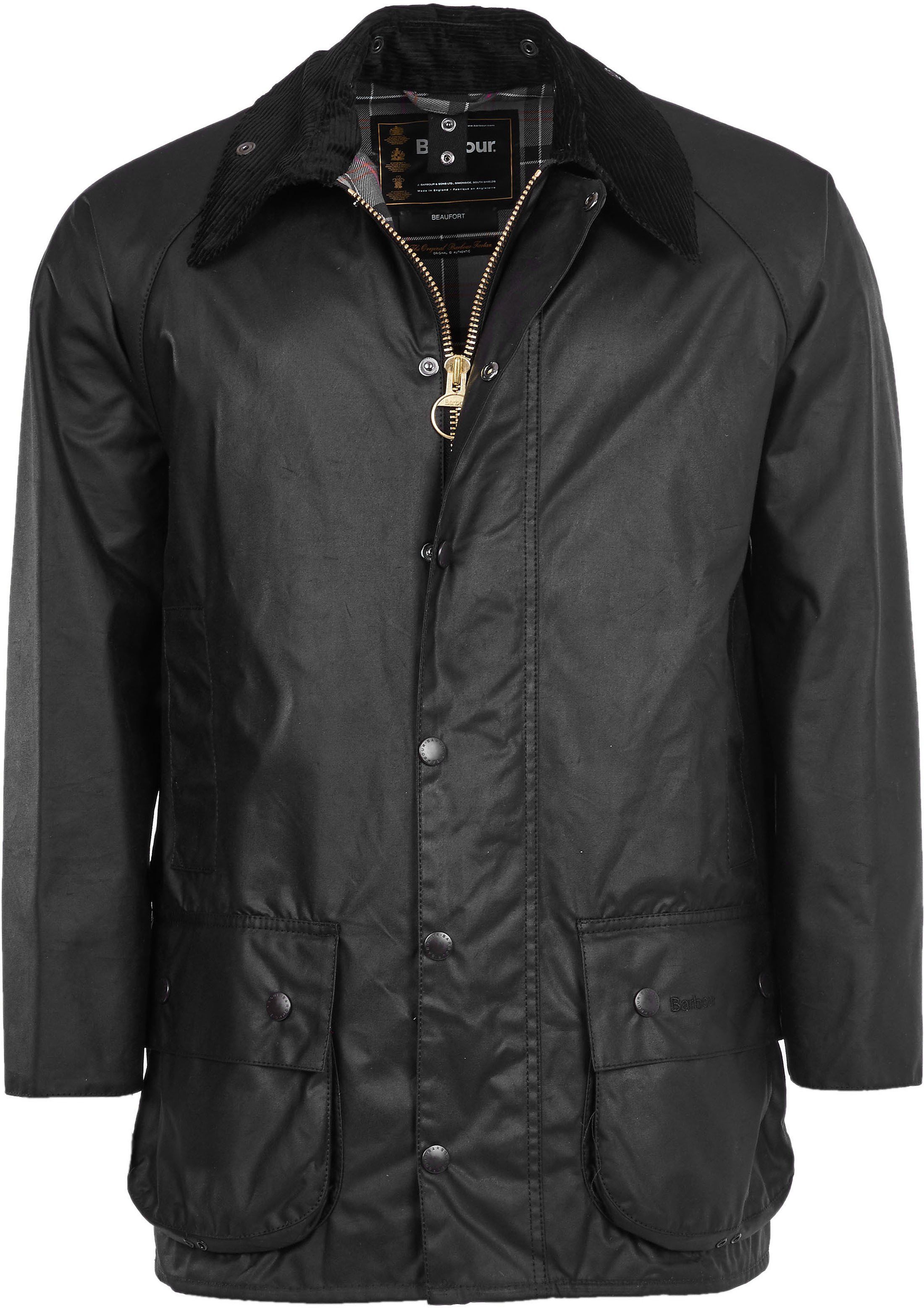 Barbour Wax Coat Beaufort Black size 38-R