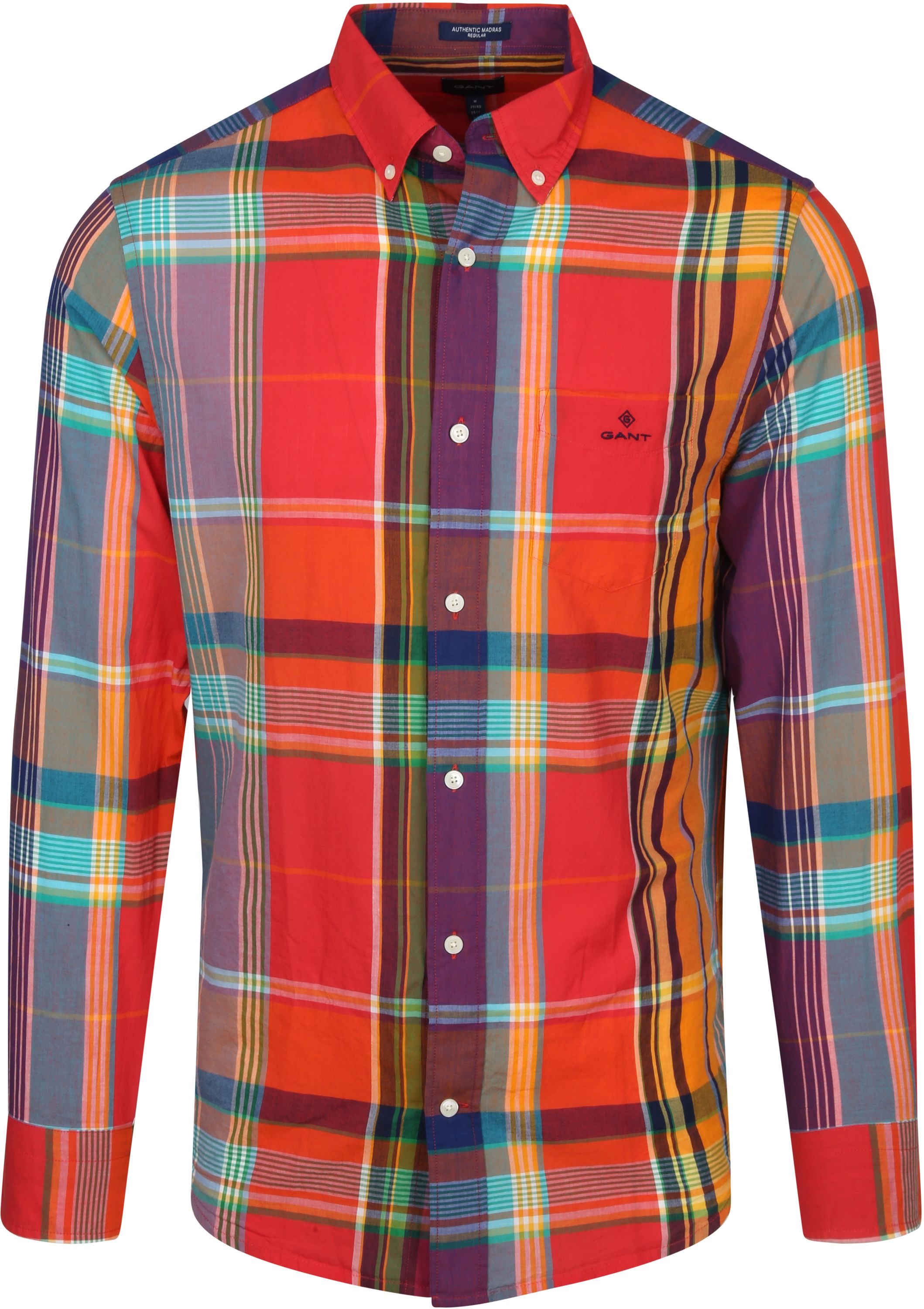 Gant Gingham Shirt Check Multicolour Red size 3XL