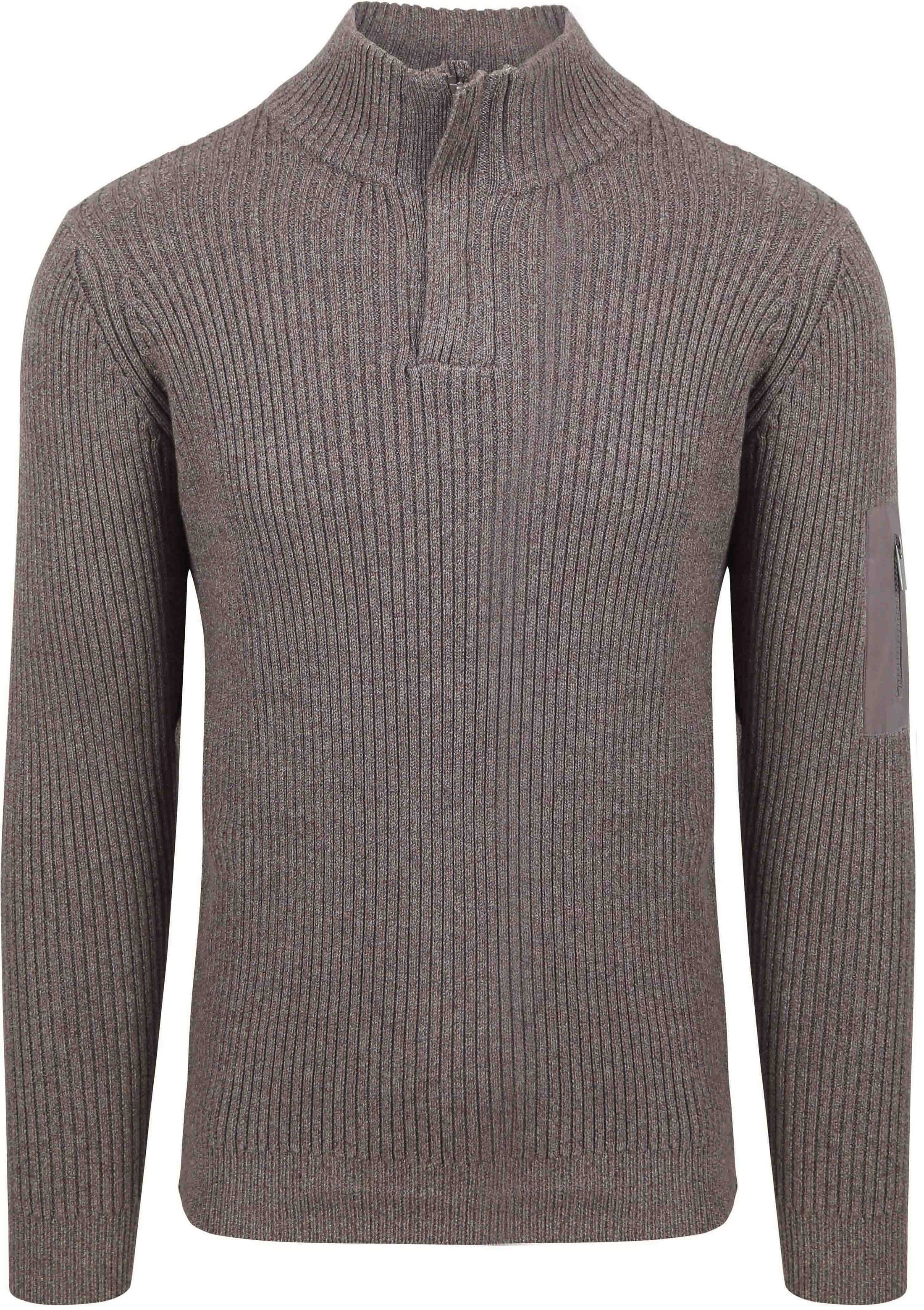 Suitable Mou Half Zip Pullover Taupe RSP-24PUMOUZ-BR order online | Suitable