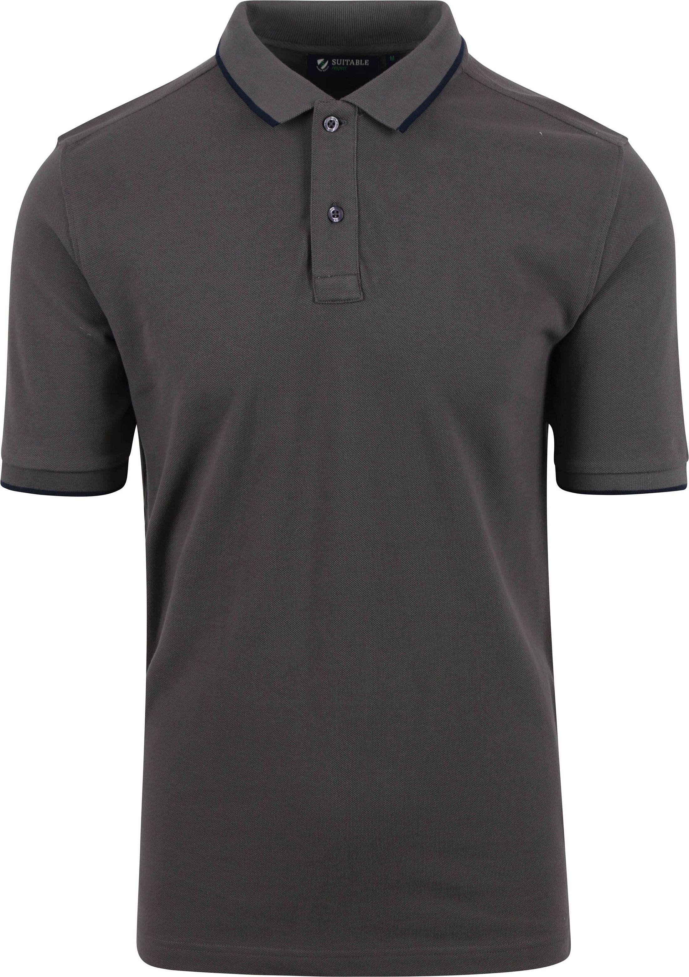 Suitable Respect Polo Shirt Tip Ferry Anthracite RSP-23TPF-AN order online | Suitable
