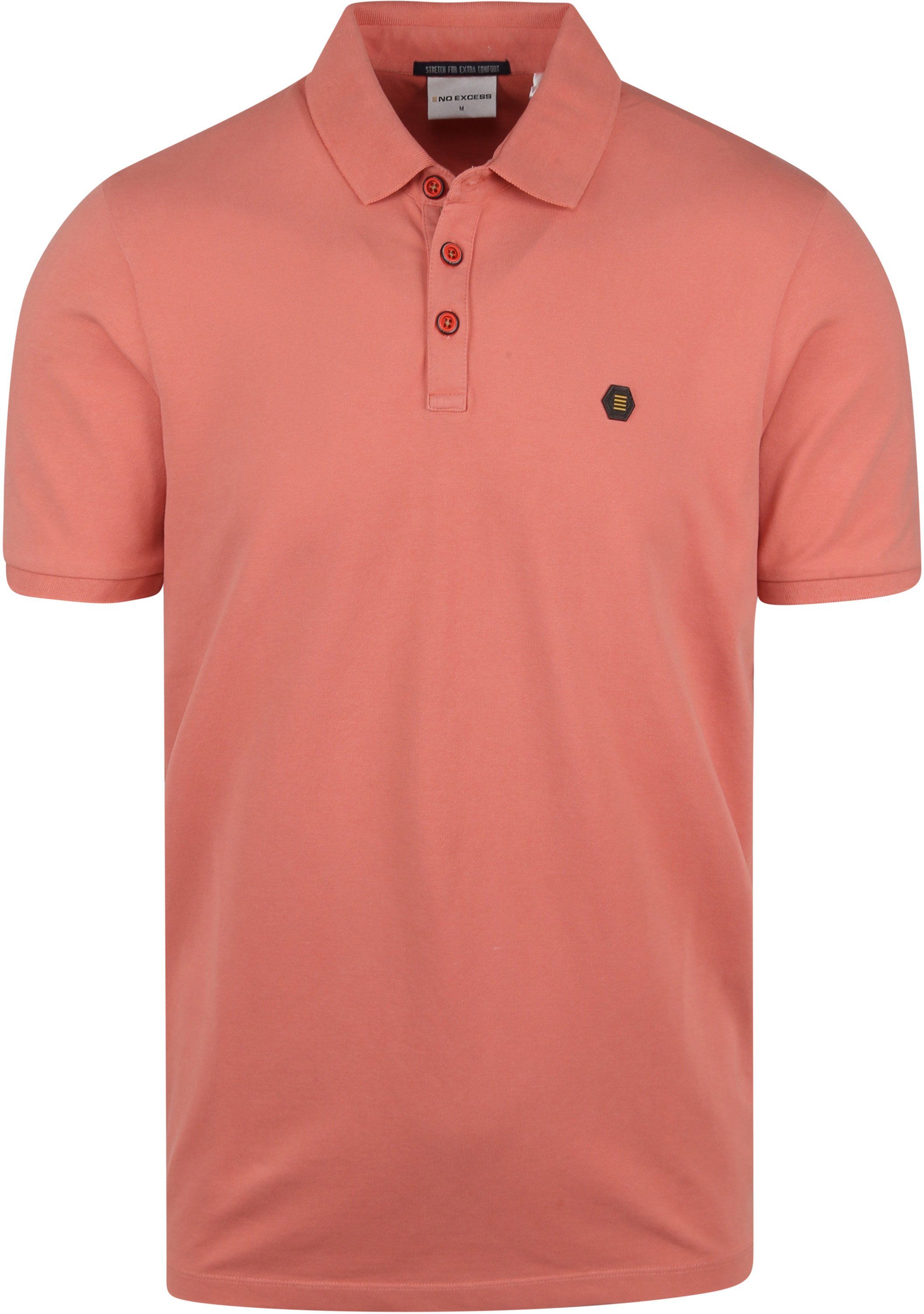 No-Excess Polo Shirt Coral Red Pink size 3XL