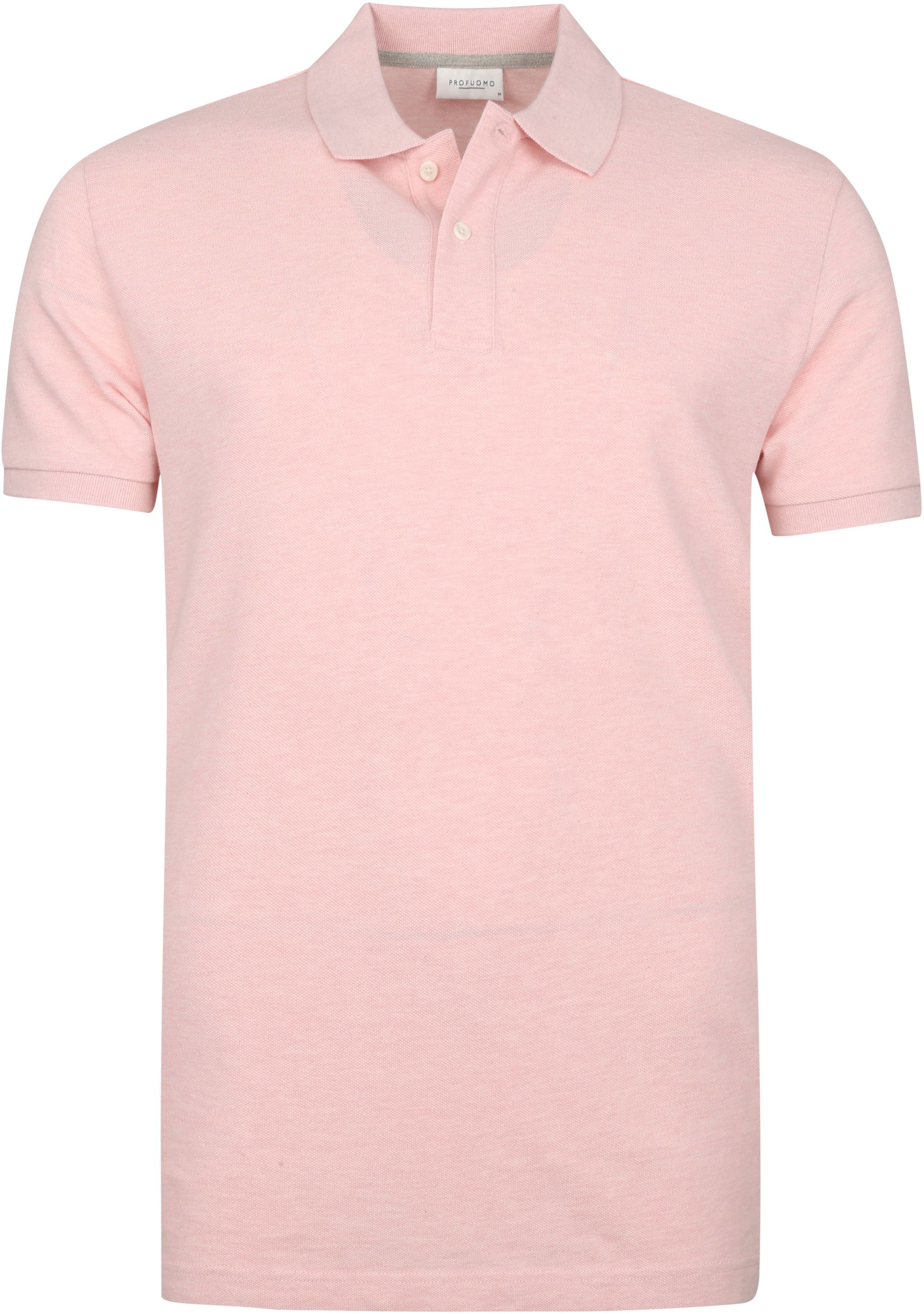 Profuomo Pique Polo Shirt Pink size L