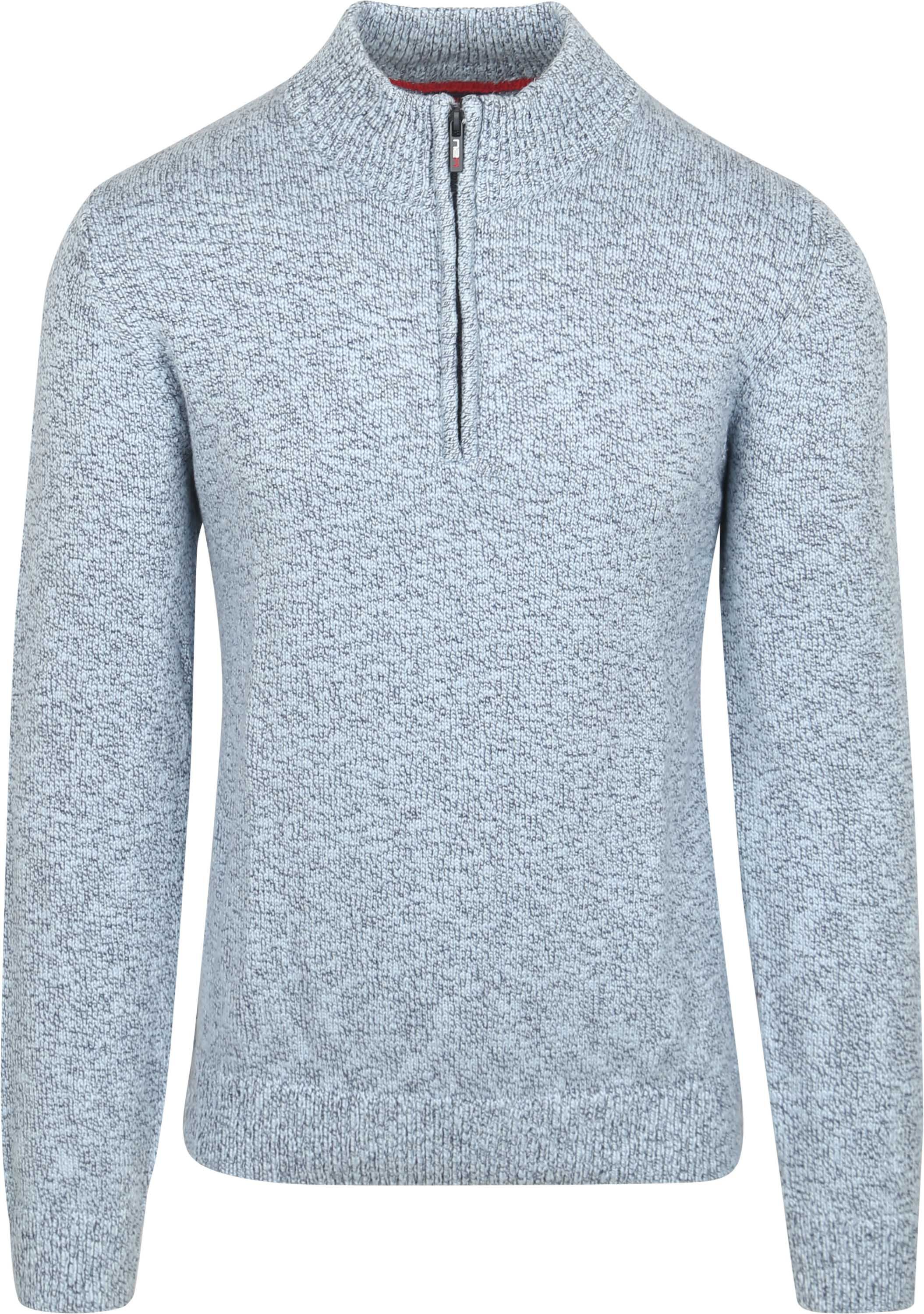 NZA Pull Half Zip Thames Milton Slub Blue 25GN410-1694 order online | Suitable