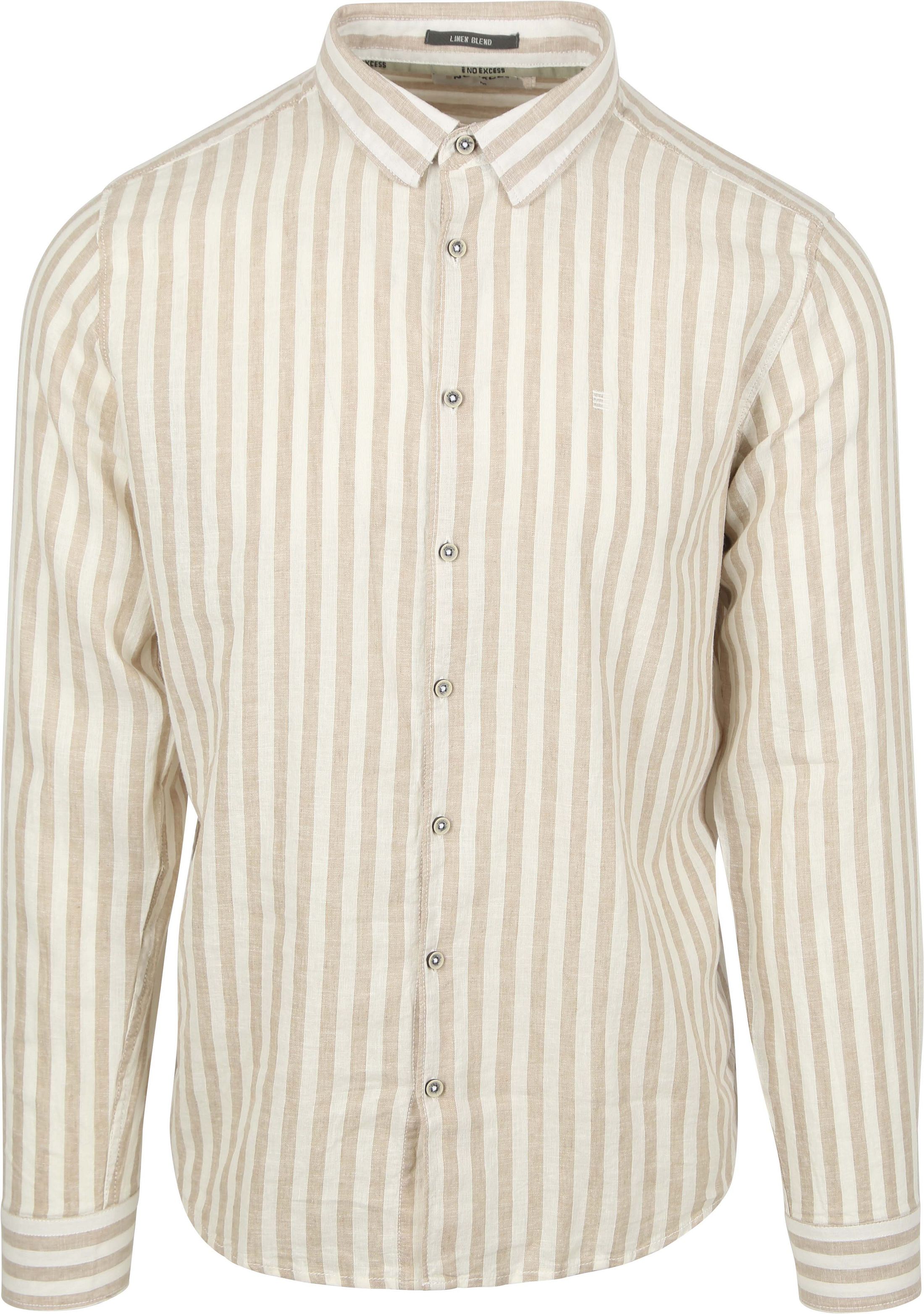 No Excess Shirt Stripes Beige 27470224SN-310 order online | Suitable