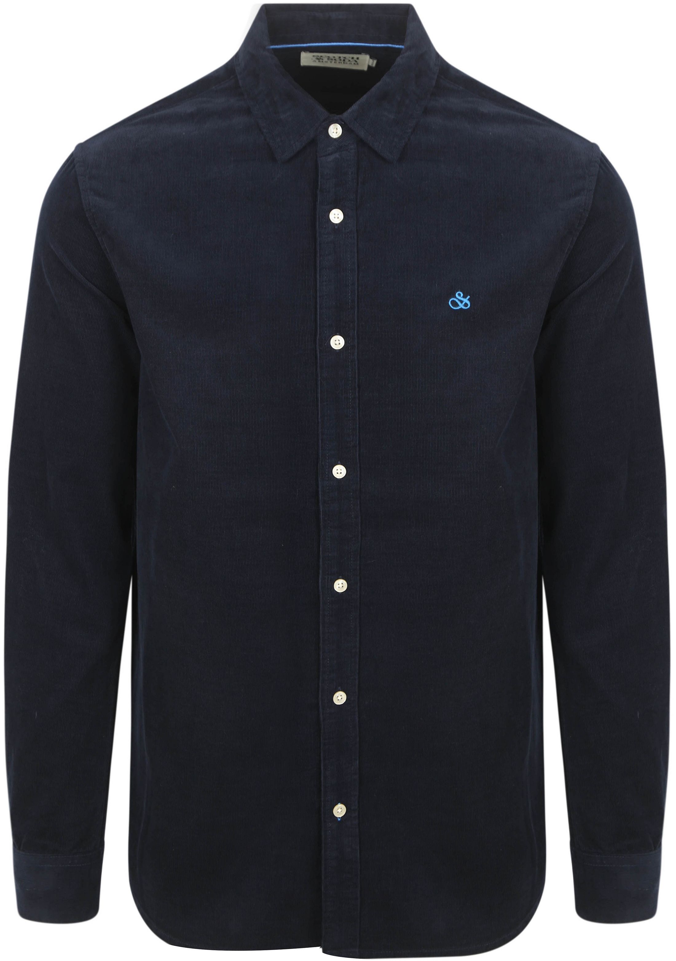 Scotch and Soda Solid Corduroy Shirt Black  order online | 181235-401 | Suitable Spain