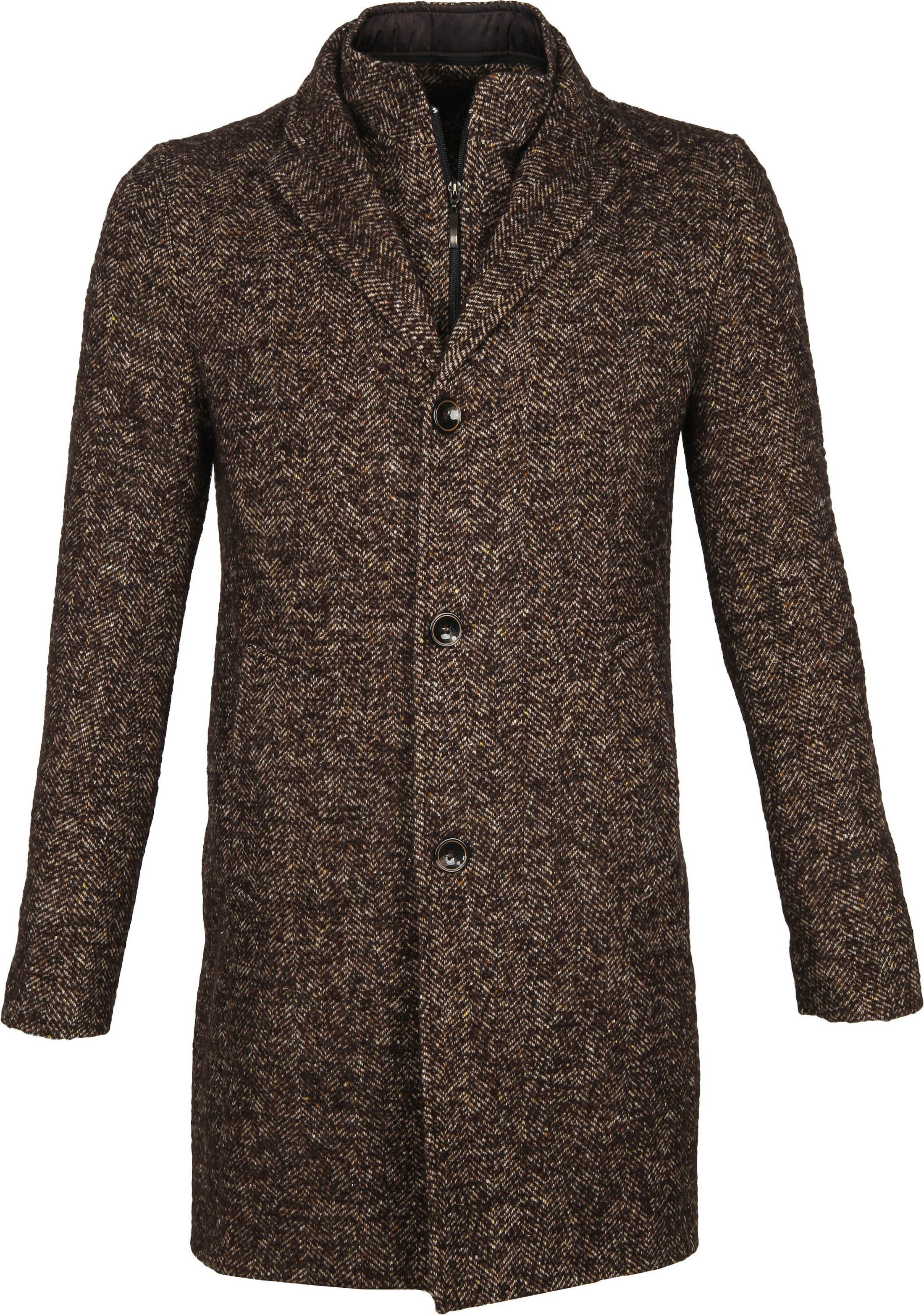 Suitable Coat Karel Brown Black size 38-R