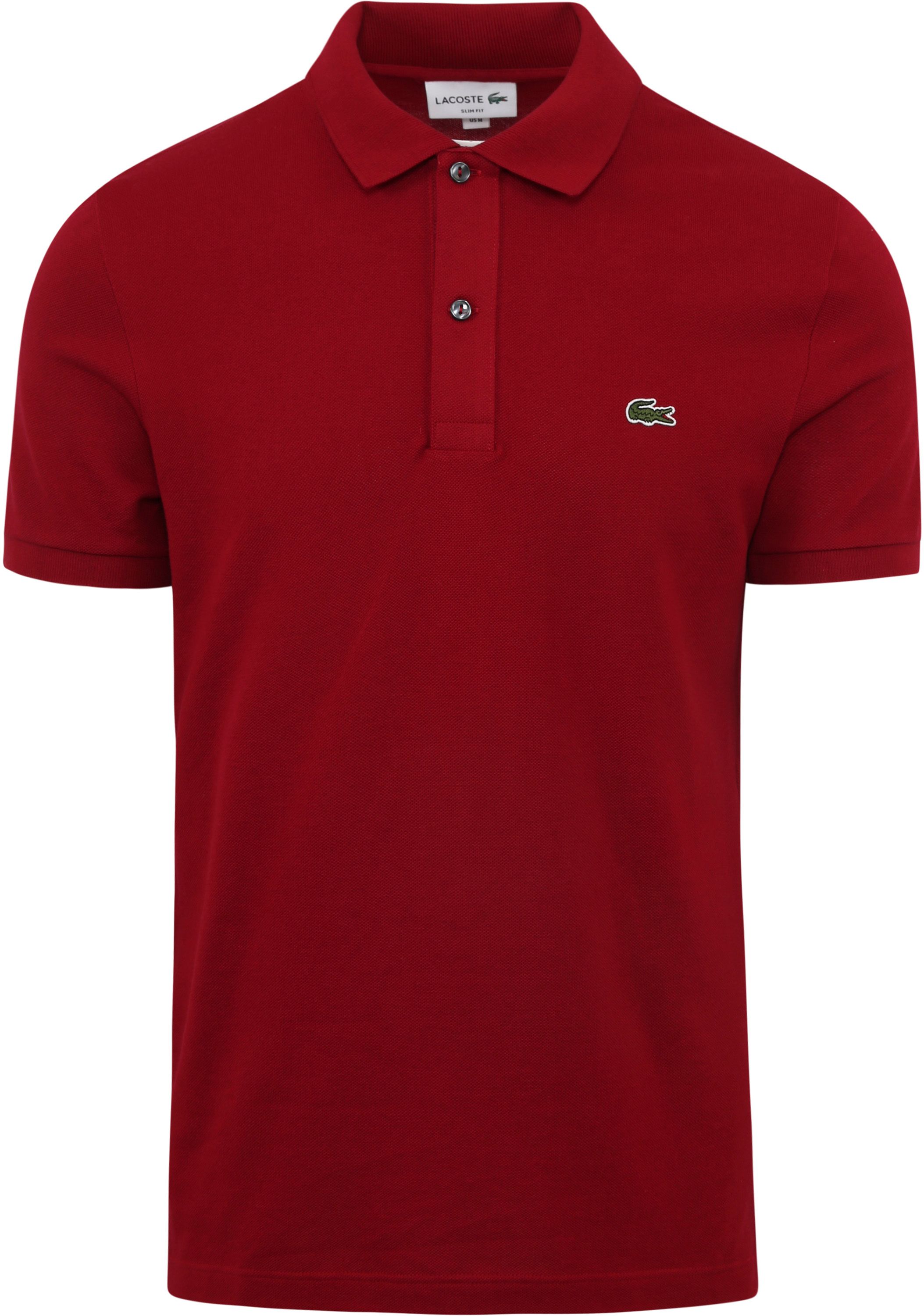 Lacoste Polo Shirt Pique Bordeaux PH4012-476 order online | Suitable