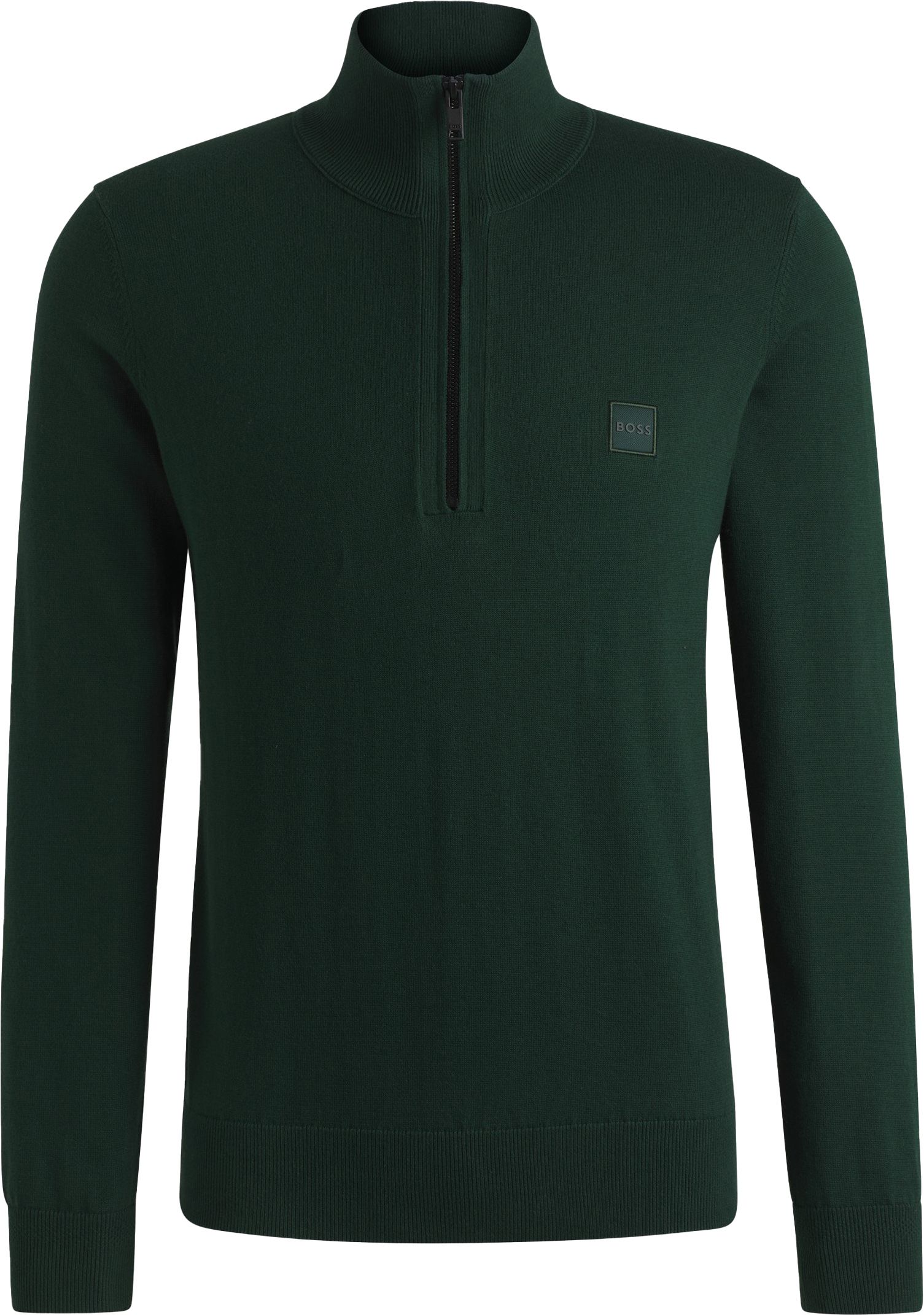 BOSS Kanobix Half Zip Sweater Dark Green 50527585-350 order online | Suitable