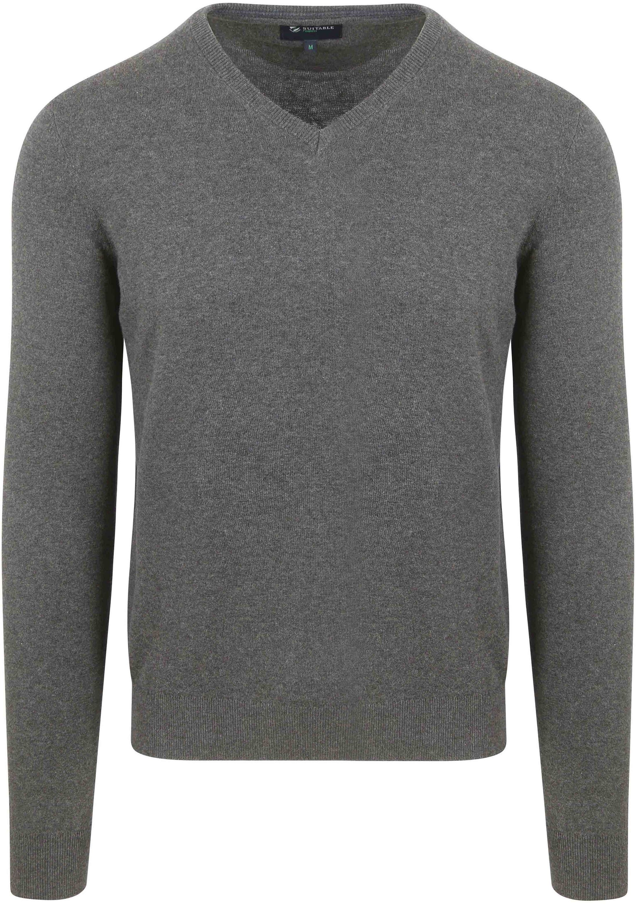 Suitable Respect Cotton Vinir Pullover Melange Anthracite RSP-24PUV-AN order online | Suitable
