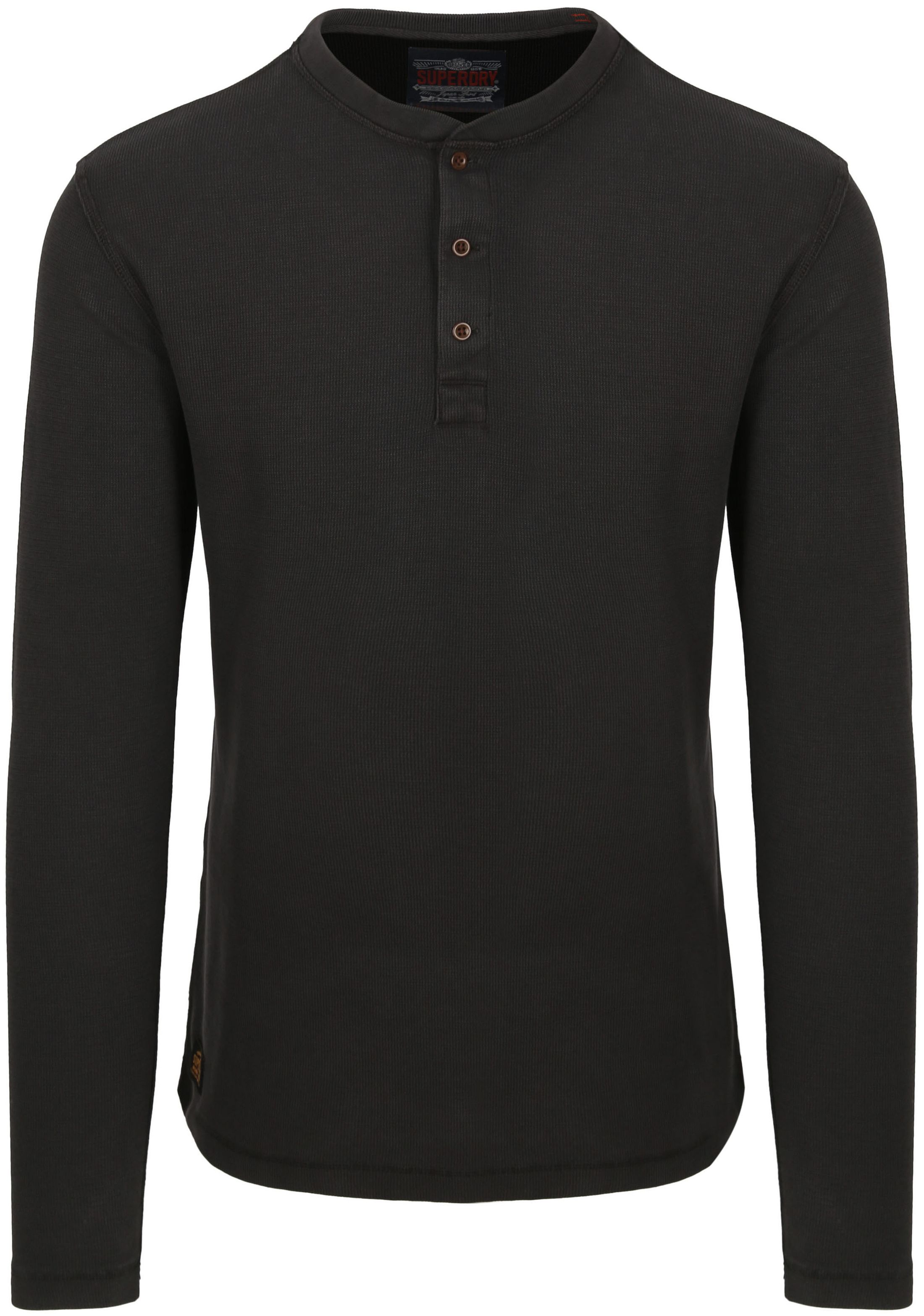 Superdry Pullover Henley Waffle Washed Anthracite M6010776A-AFB order online | Suitable