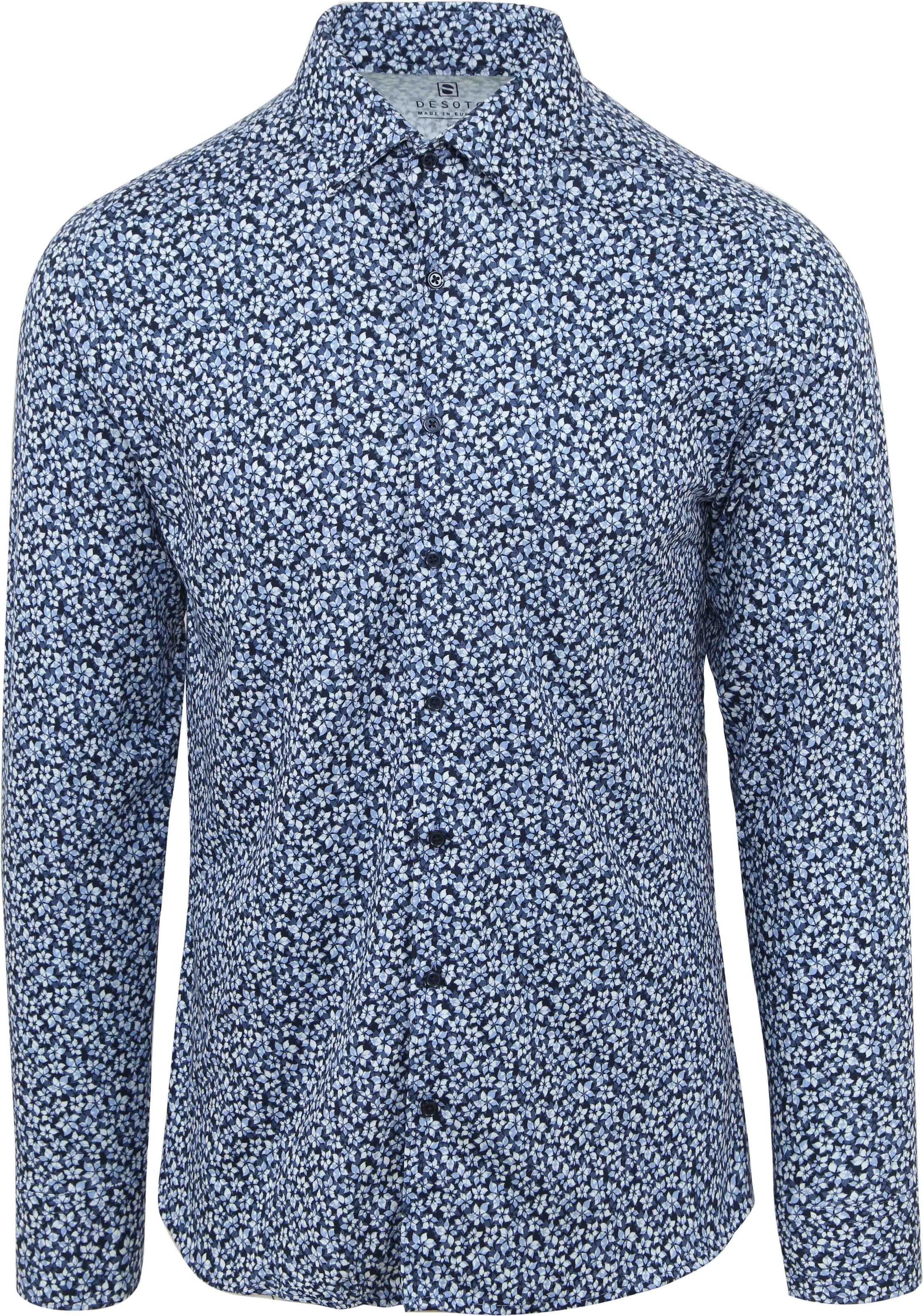 Desoto Shirt Floral Print Blue 63128-3-523 order online | Suitable