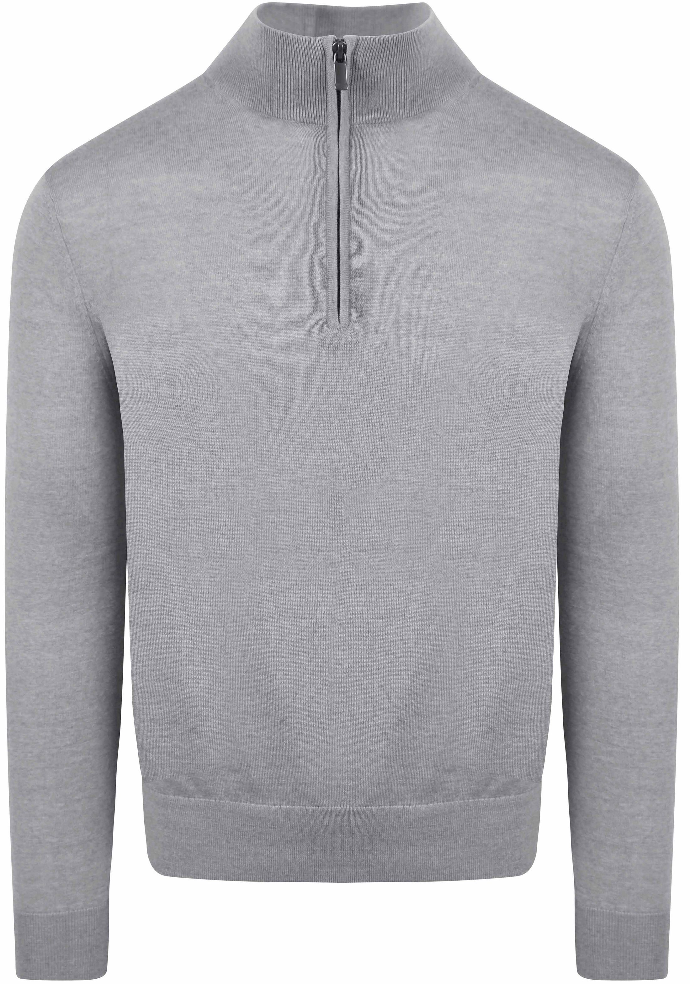 Suitable Merino Half Zip Sweater Grey PU-MRI-HZ-24 VP245498 Mid Grey order online | Suitable