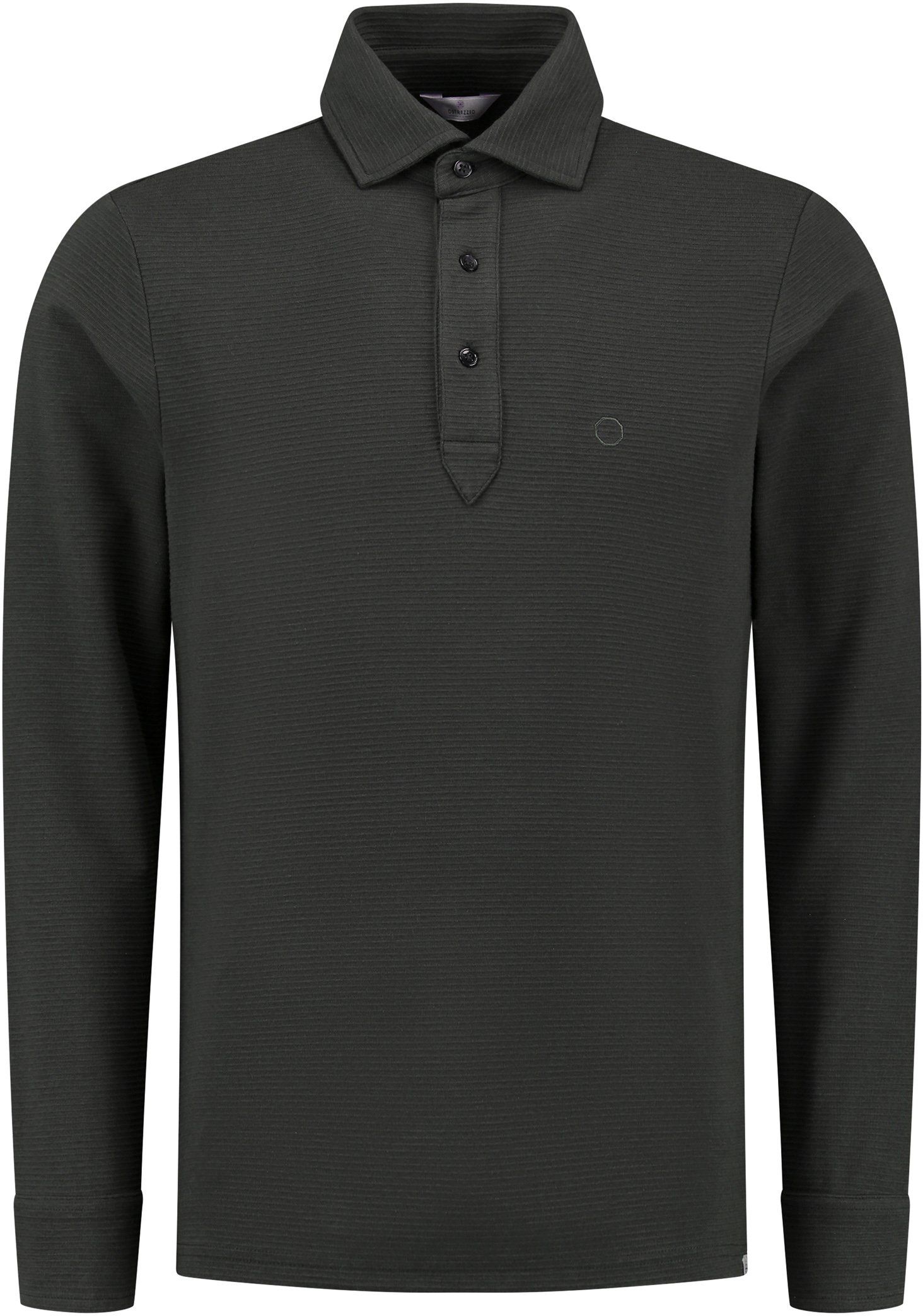 Dstrezzed Polo Shirt Longsleeve Dark Gray Grey Dark Grey size L