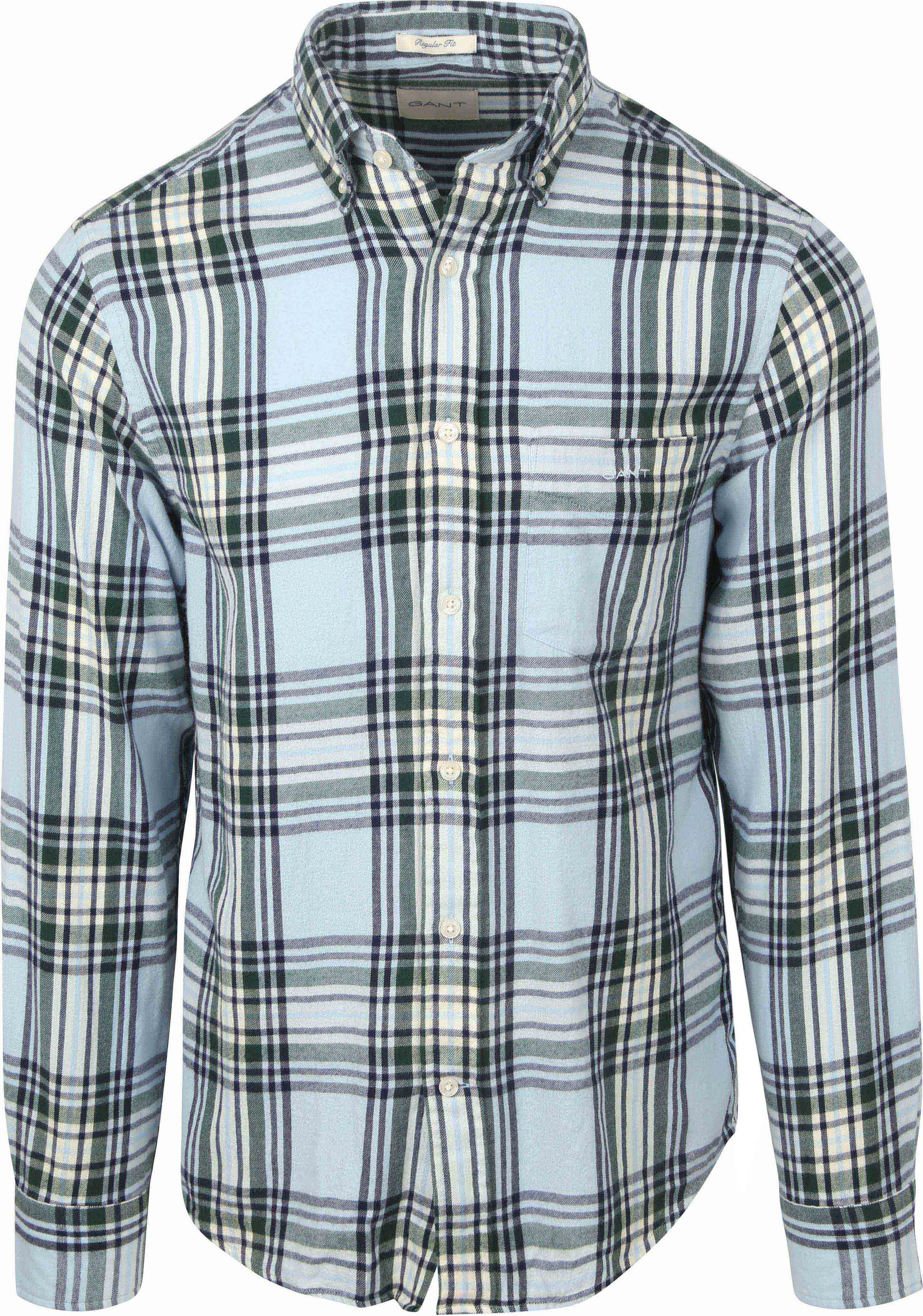 Gant Hemd Flanell Kariert Blau 3250243-457 kaufen | Suitable