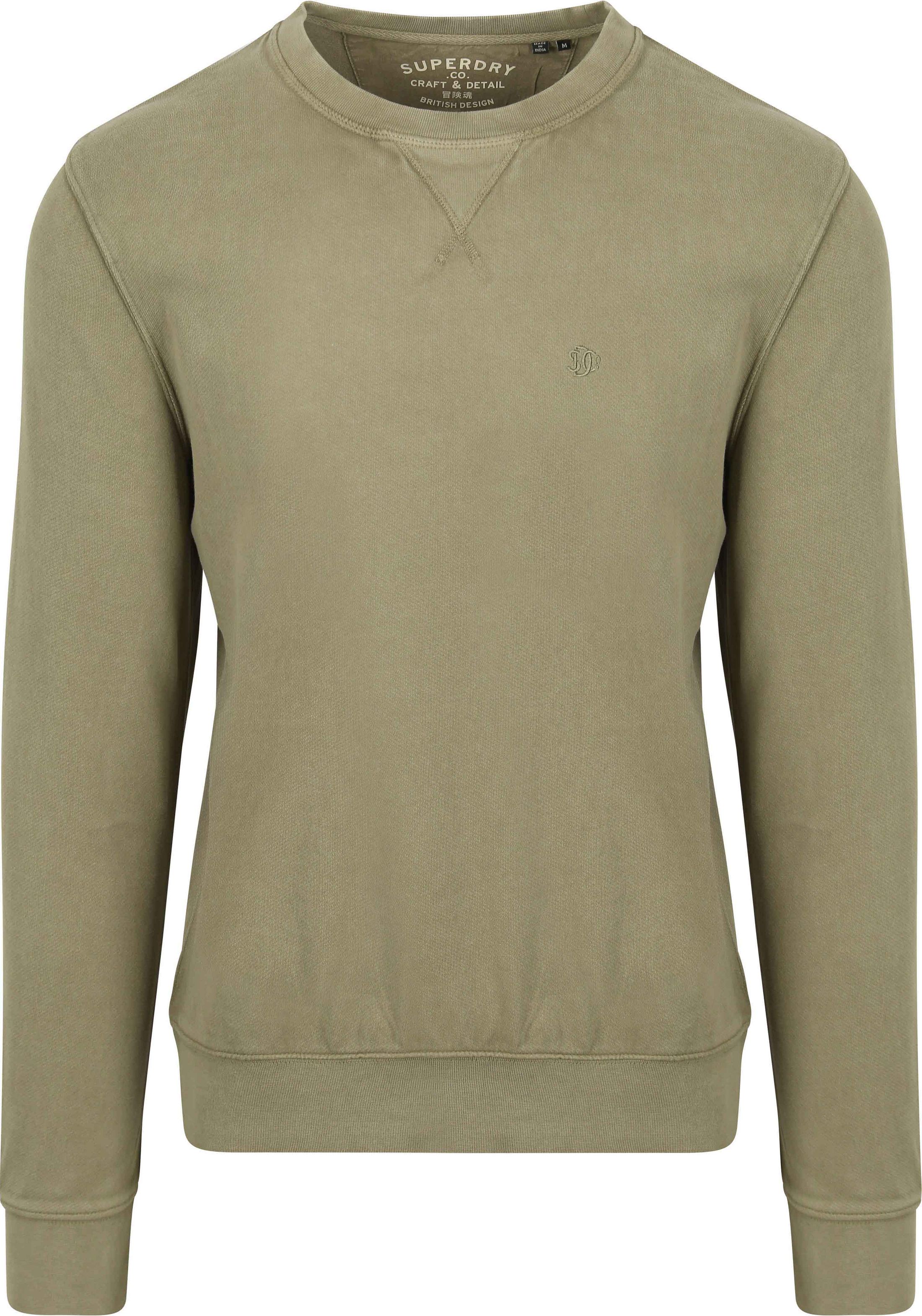 Superdry Sweater Classic Essential Olive Green order online | M2014174A-1KH | Suitable Lithuania
