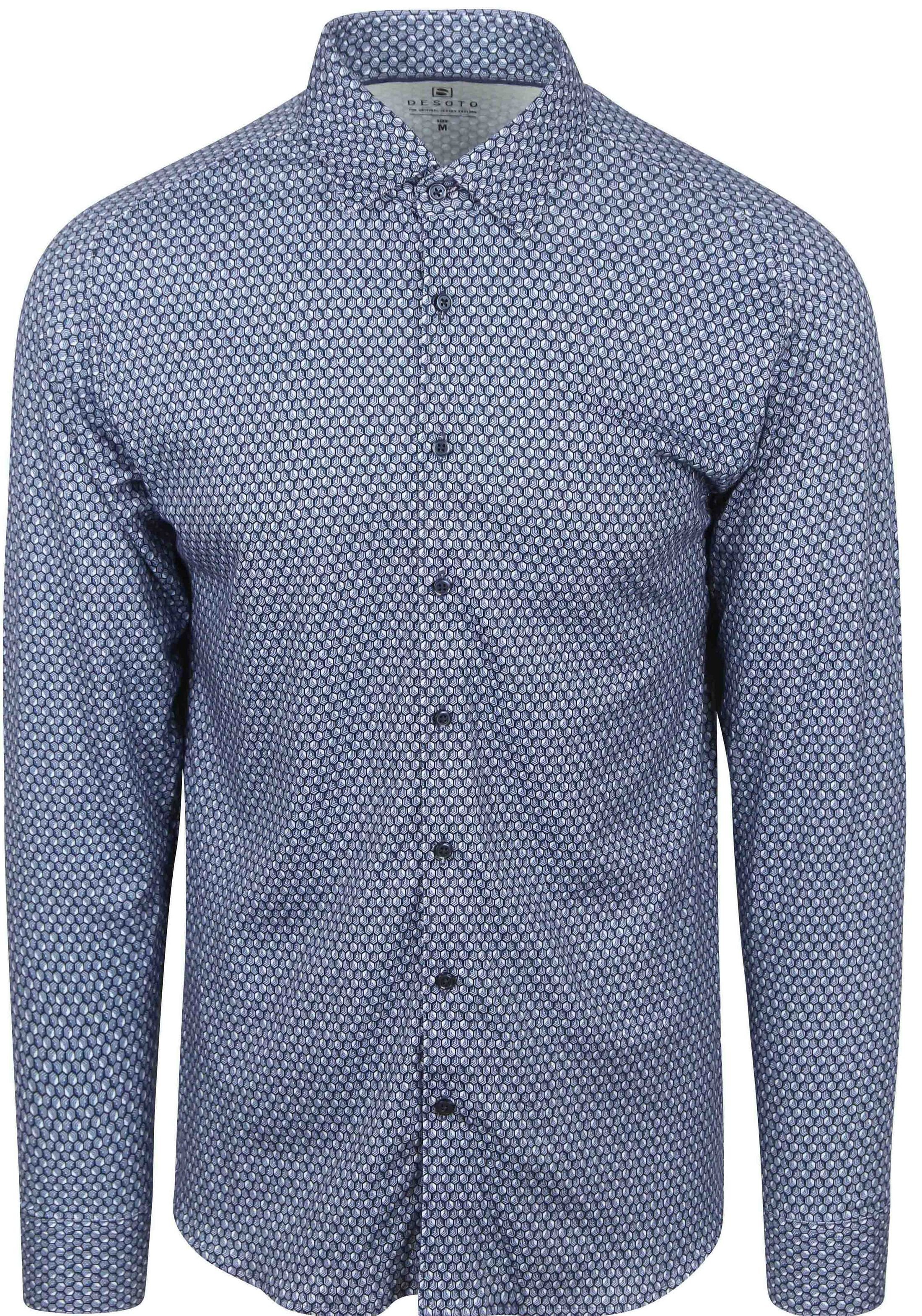 Desoto Shirt Print Dark Blue 87128-3-533 order online | Suitable