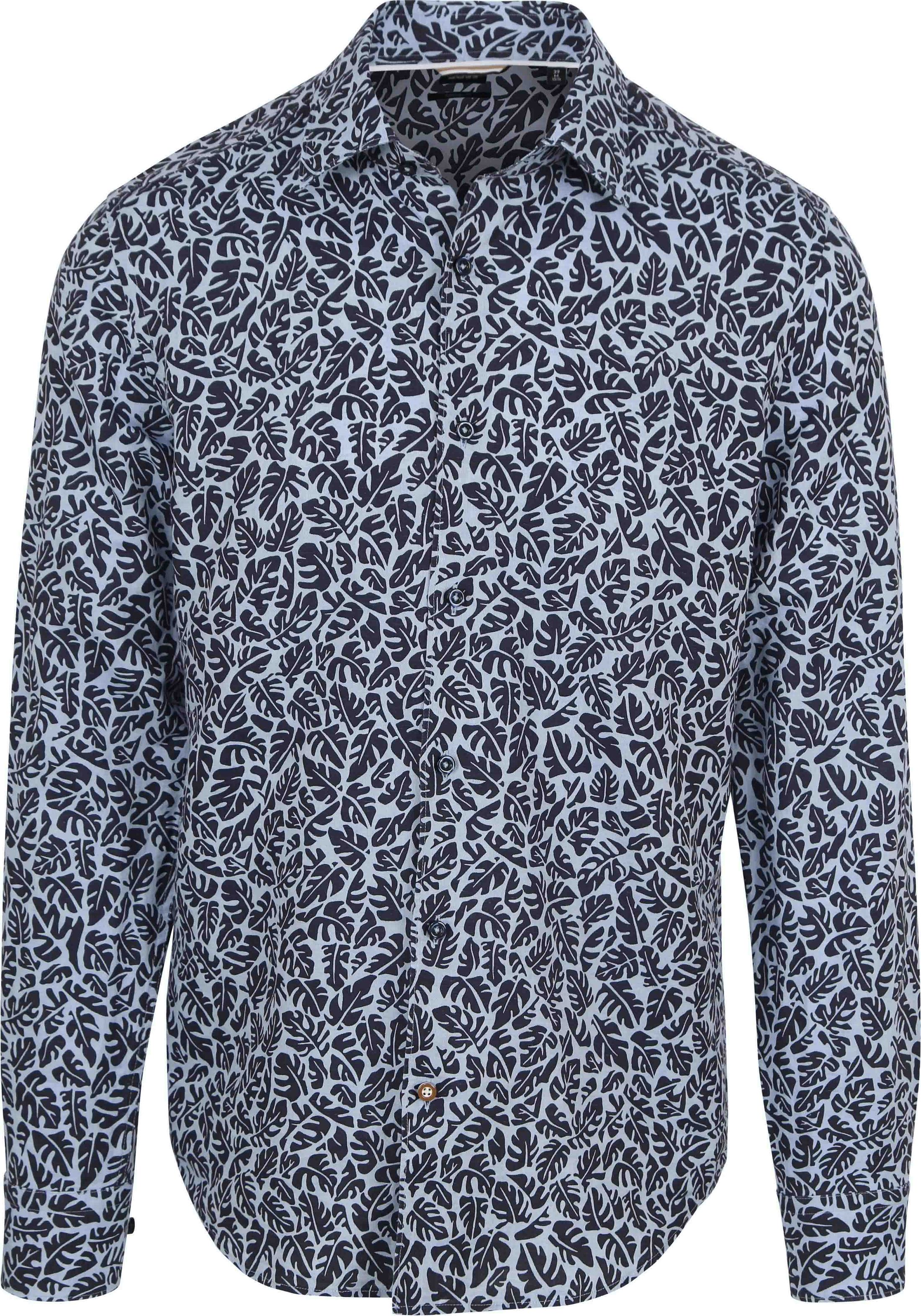 BOSS Hemd Leinen Druck Blau 50513648-404 kaufen | Suitable