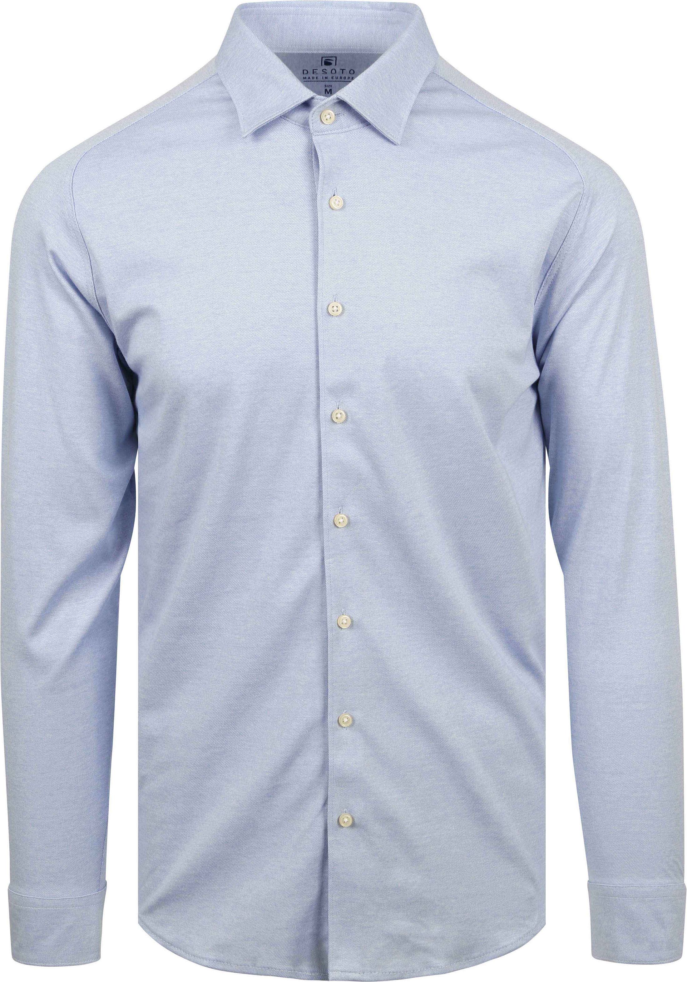 Desoto Non Iron Shirt Kent Melange Light Blue 97028-3-502 order online | Suitable
