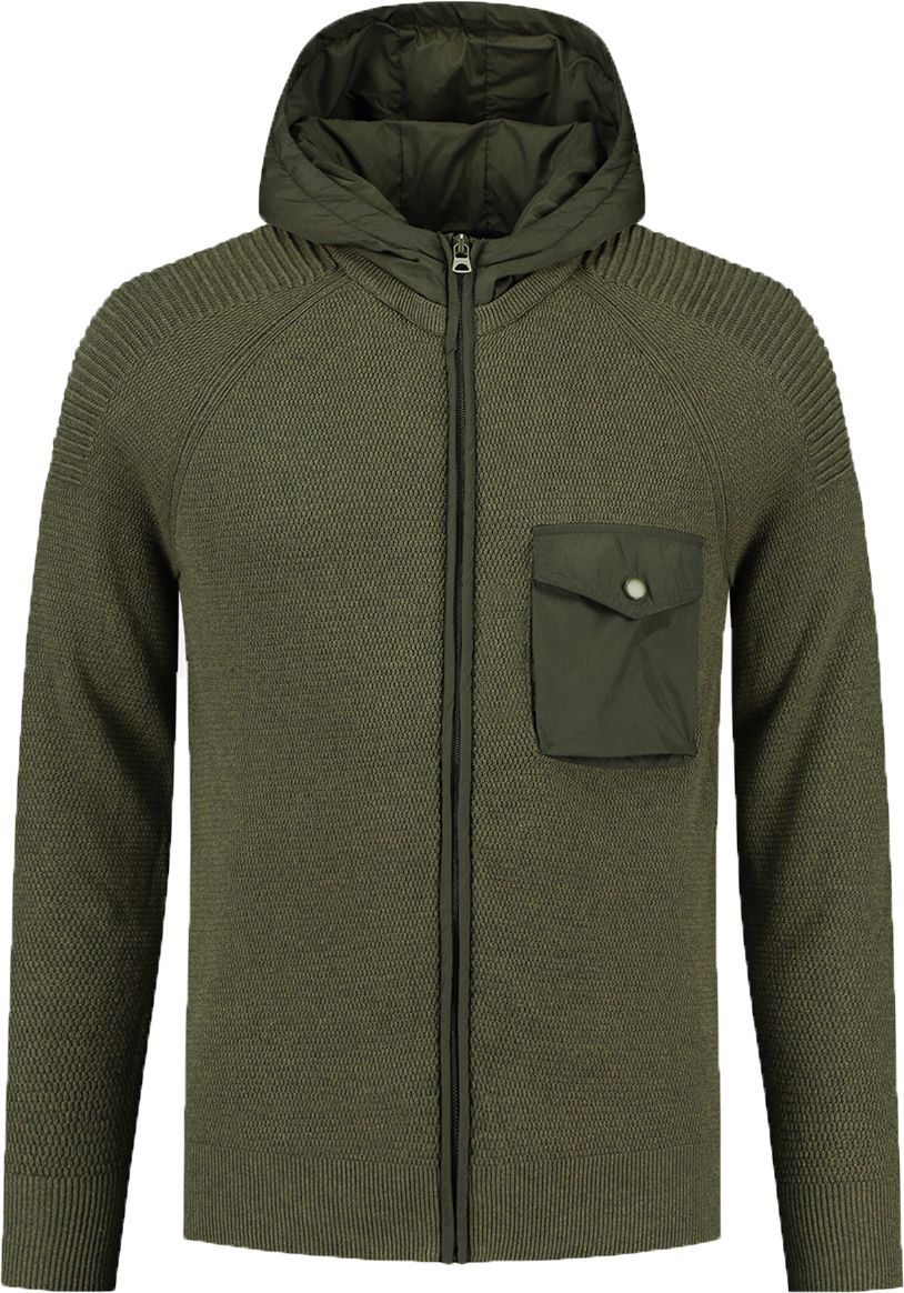 Dstrezzed Cardigan Hooded Dark Green order online | 405356 | Suitable Hungary