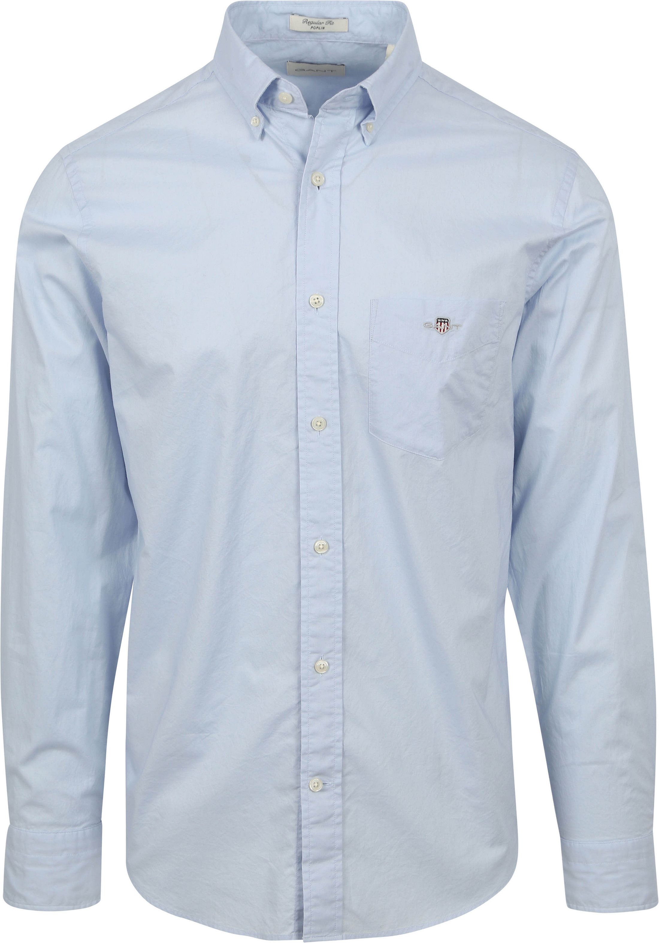 Gant Casual Overhemd Poplin Lichtblauw 3000100-455 kopen | Suitable