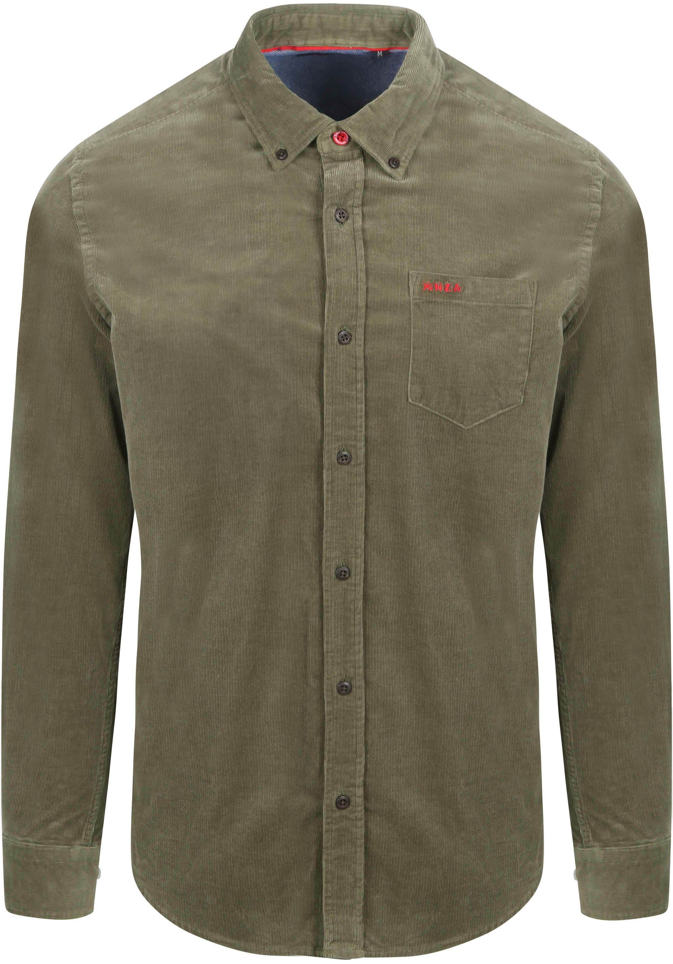 NZA Shirt Omar Fine Corduroy Olive Green 24HN504-1734 order online | Suitable